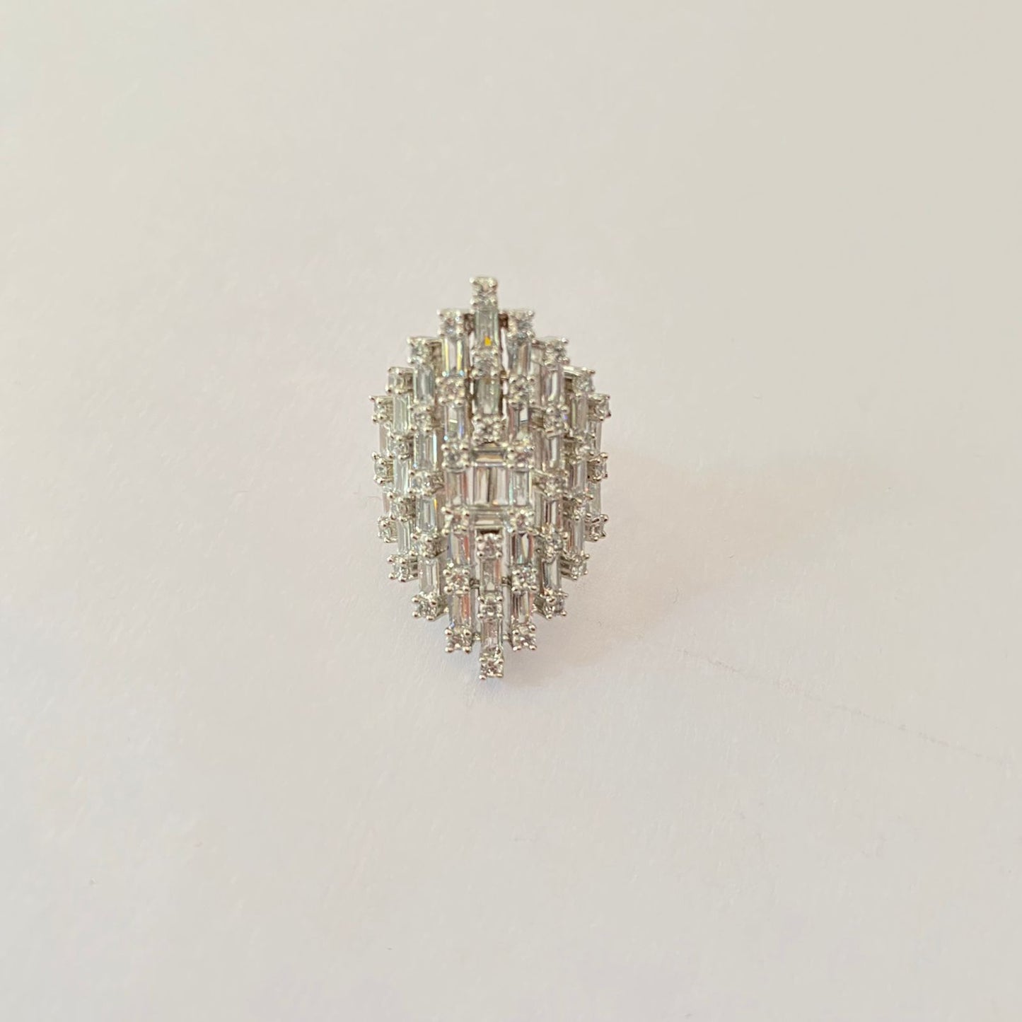 Silver Plated Diamond Ring