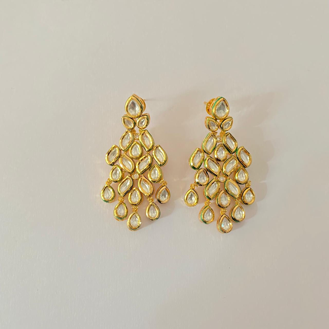 Kundan Gold plated latest design Earring