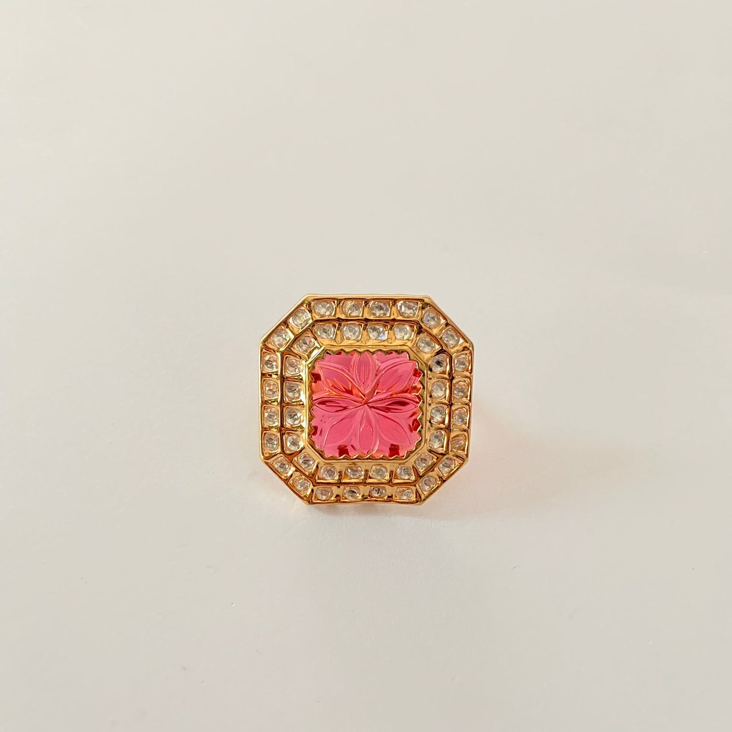 Kundan Gold Plated Ring