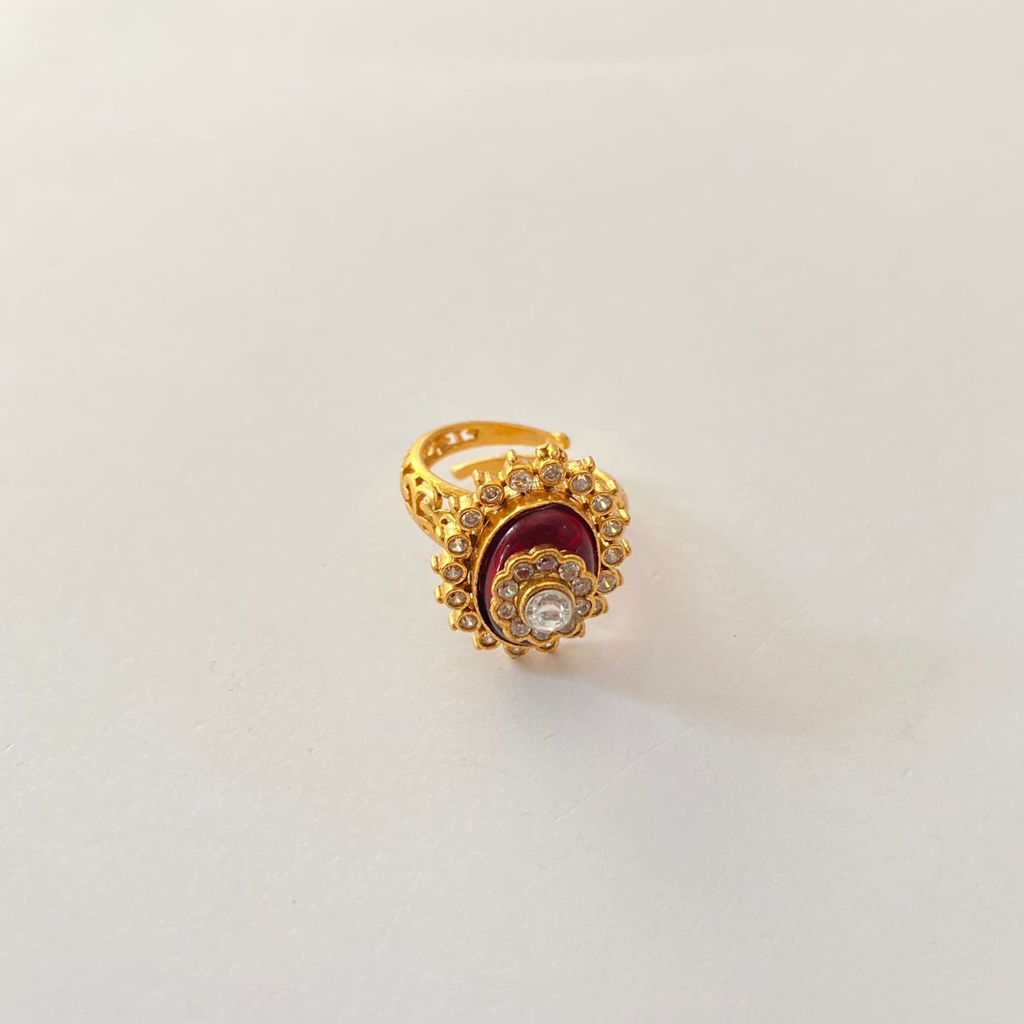Ruby Gold Plated Ring