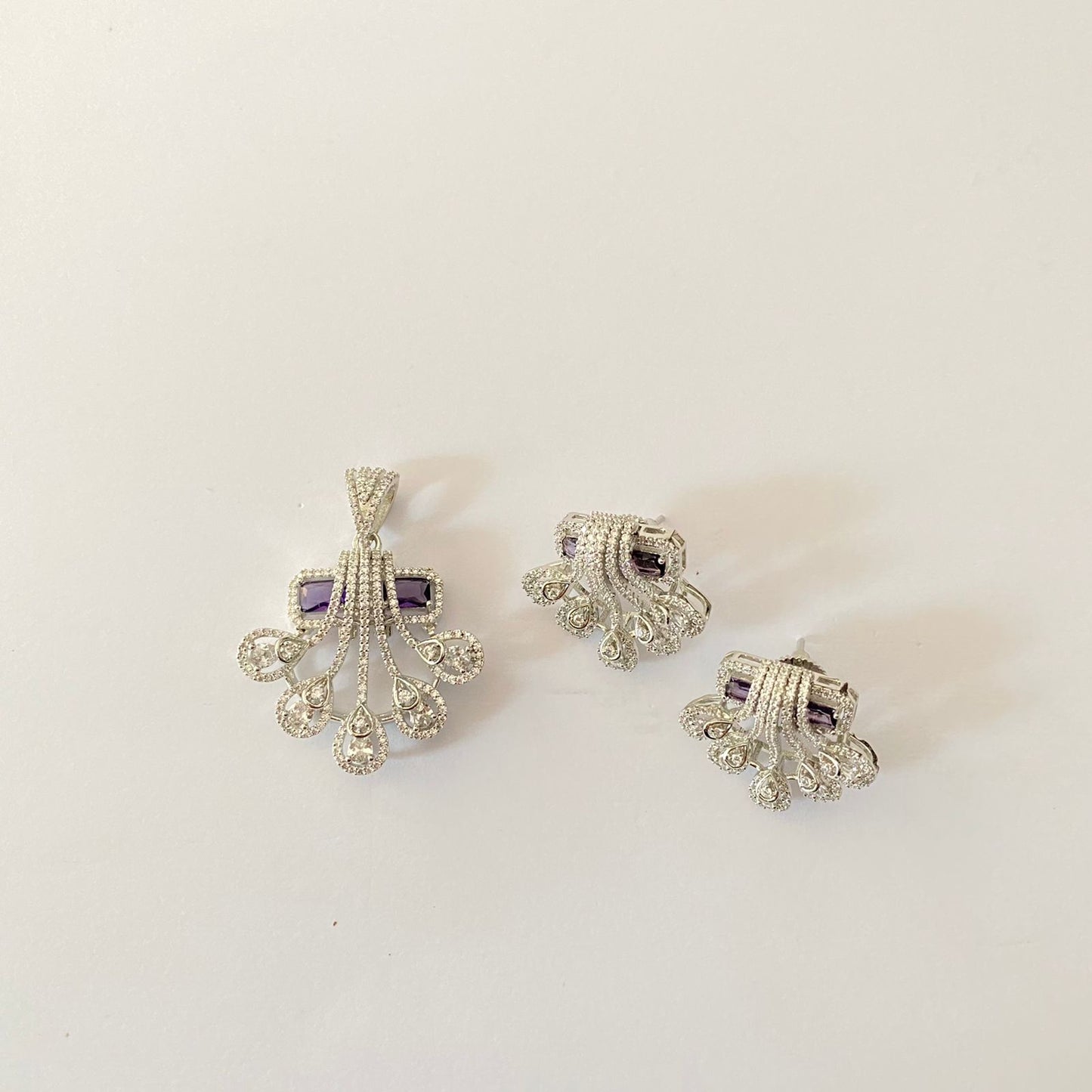 Silver Plated Pendant Set