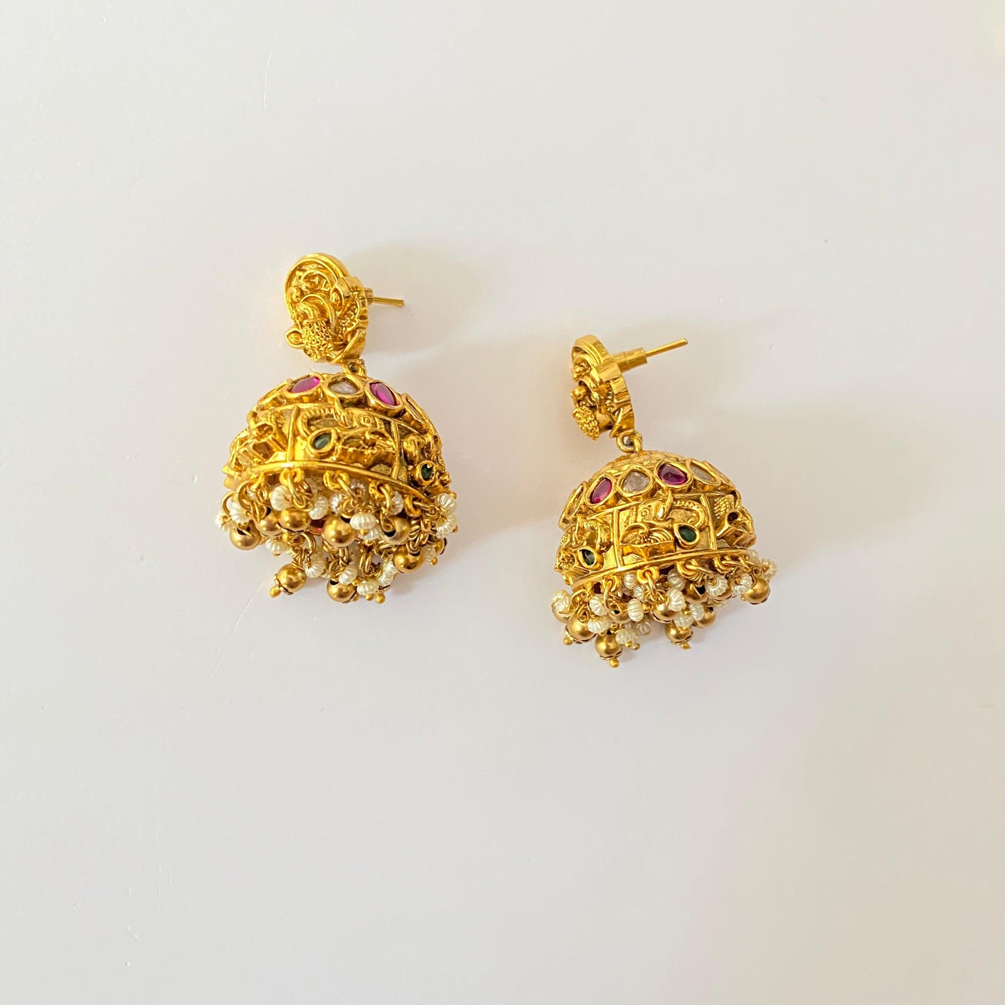 Antique Temple Gold Plated Necklace Set.