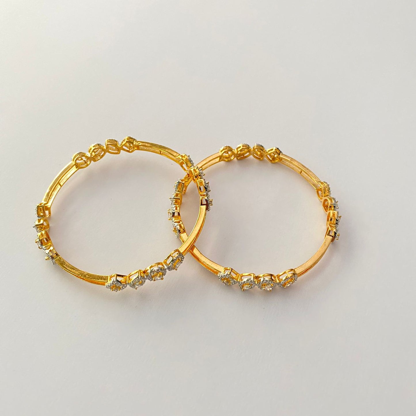 Gold Plated Diamond Bangle