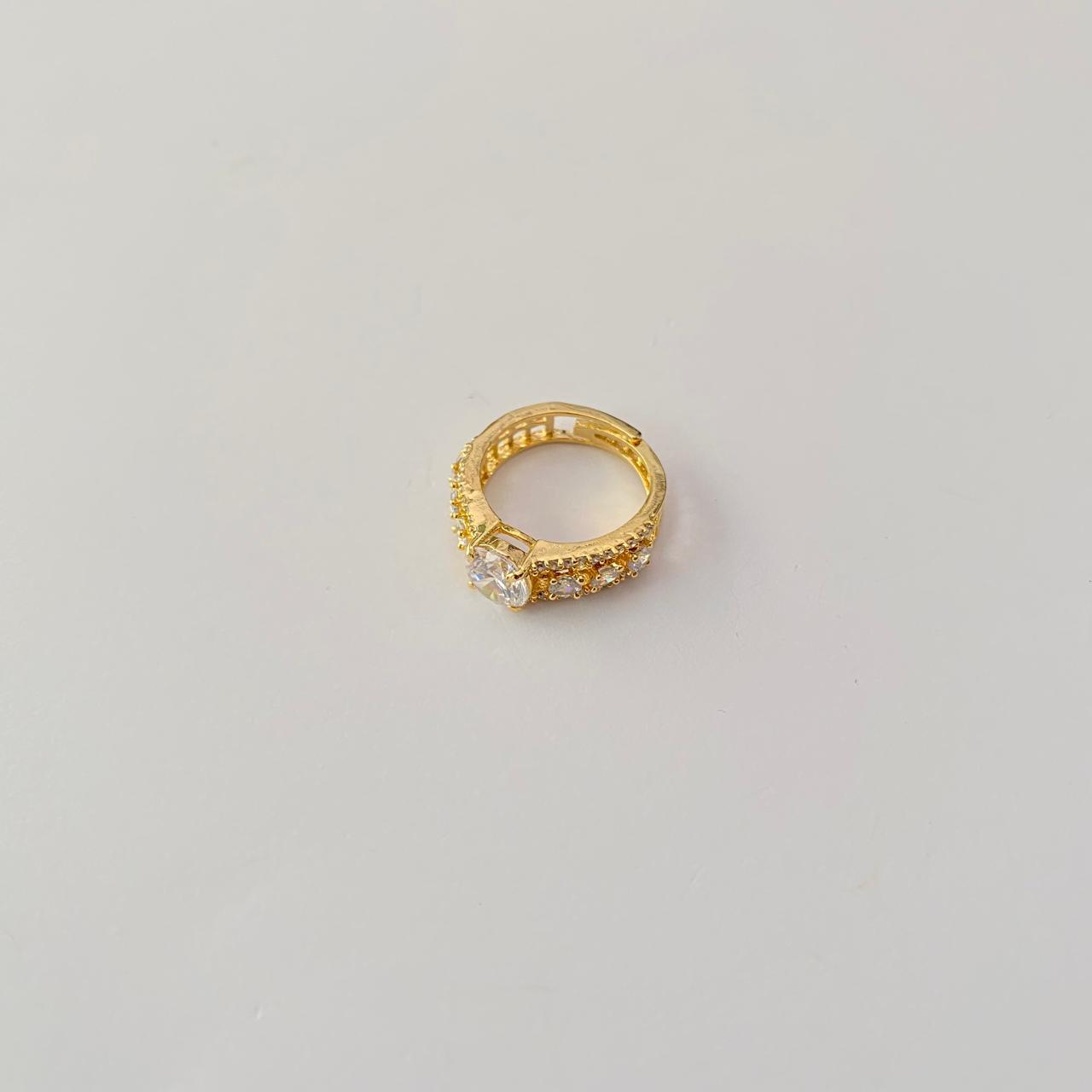 Gold Plated latest design Diamond Ring