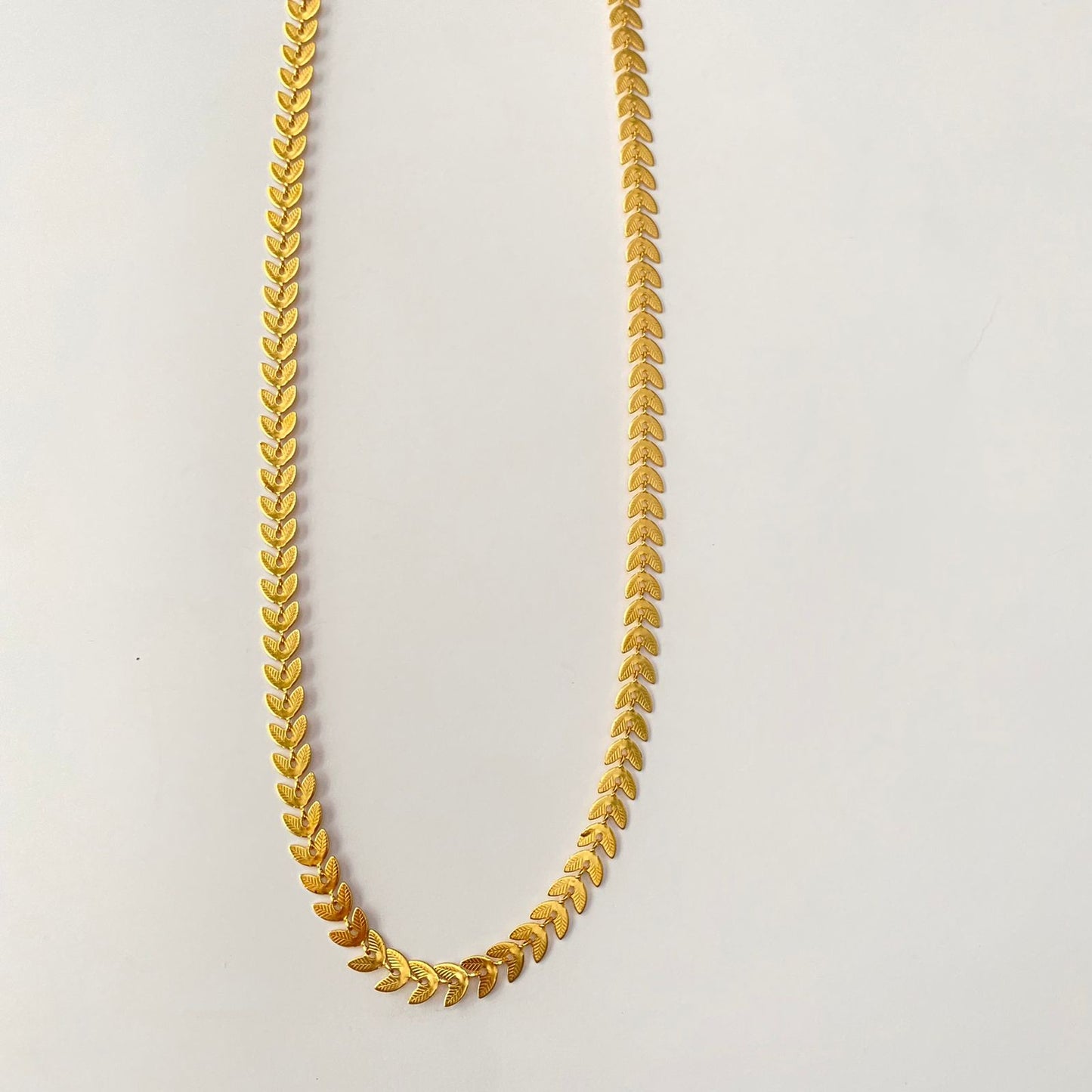Gold Plated Leaf Design Chain