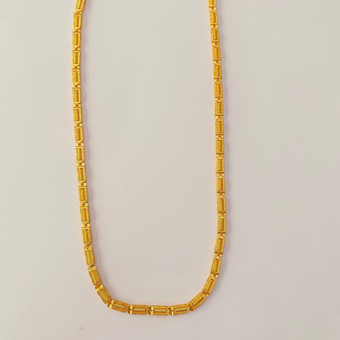 Gold Plated with Square Shape Design Chain