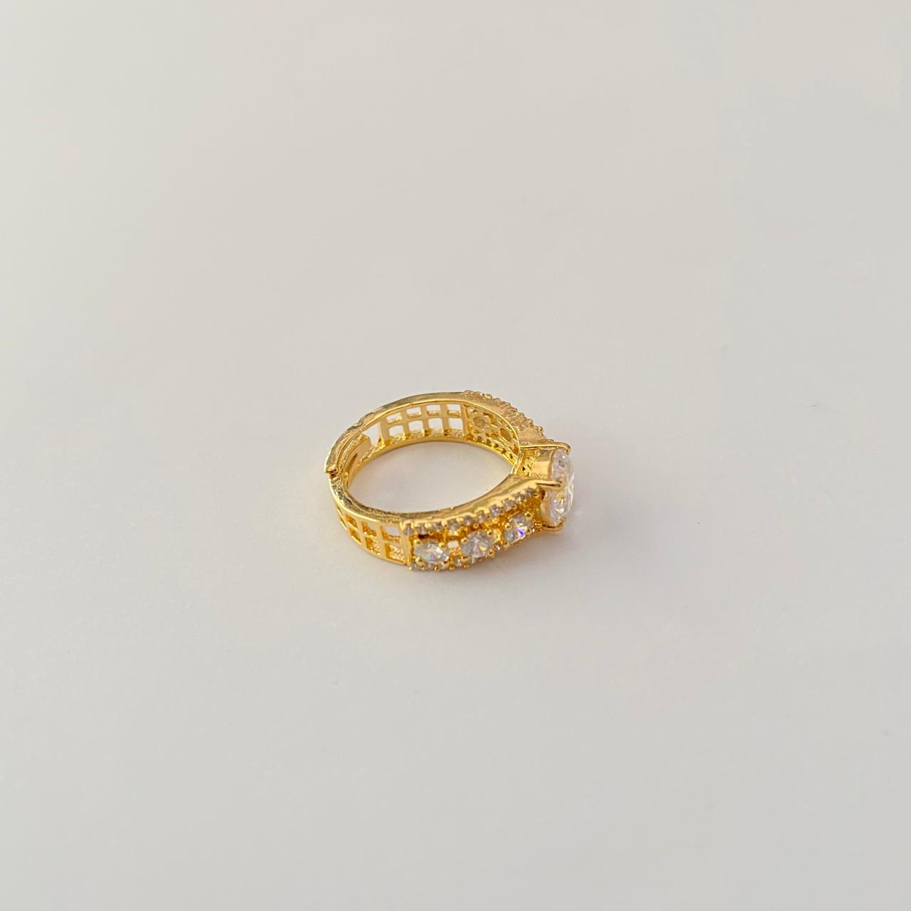 Gold Plated Diamond Ring