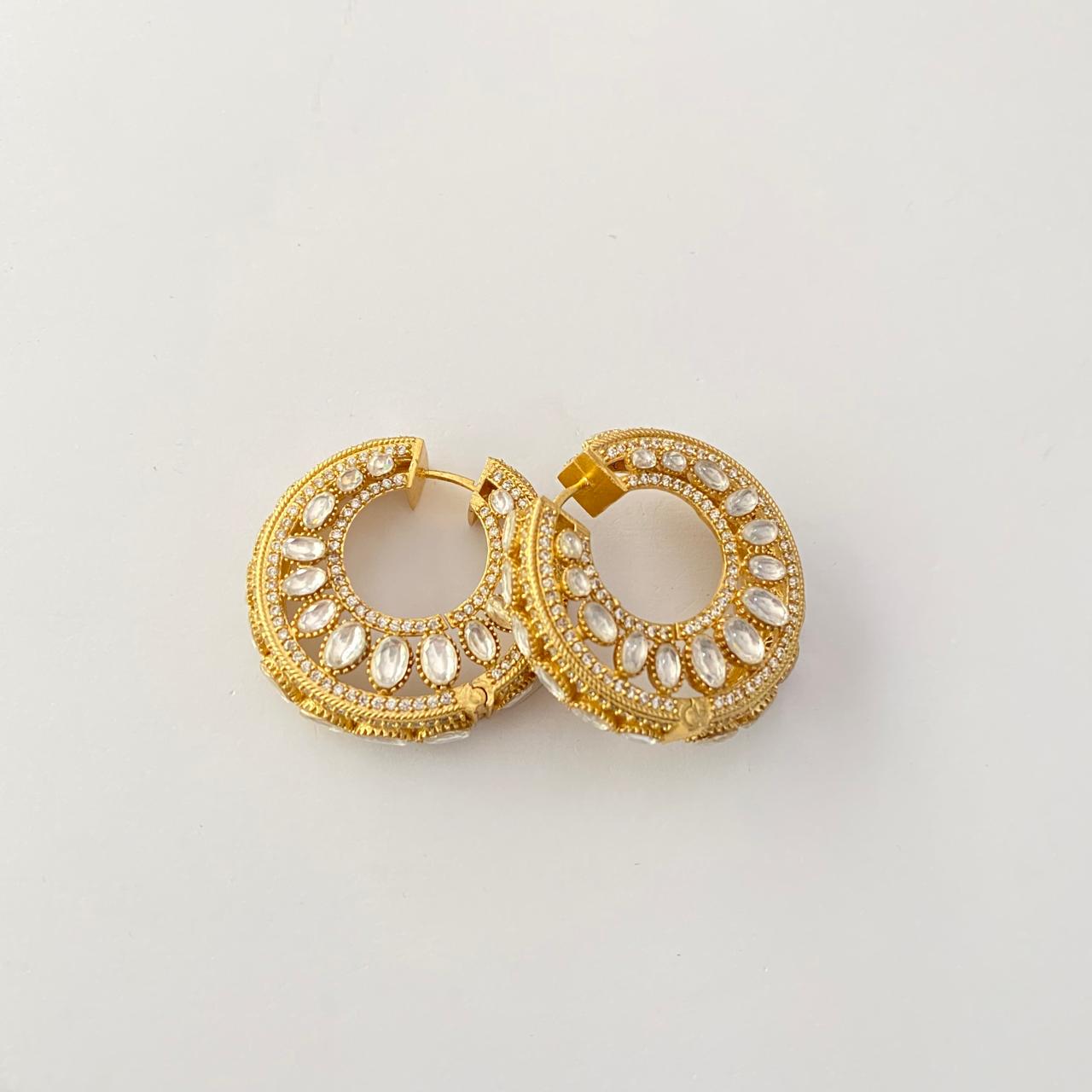 Kundan Gold Plated Big Bali