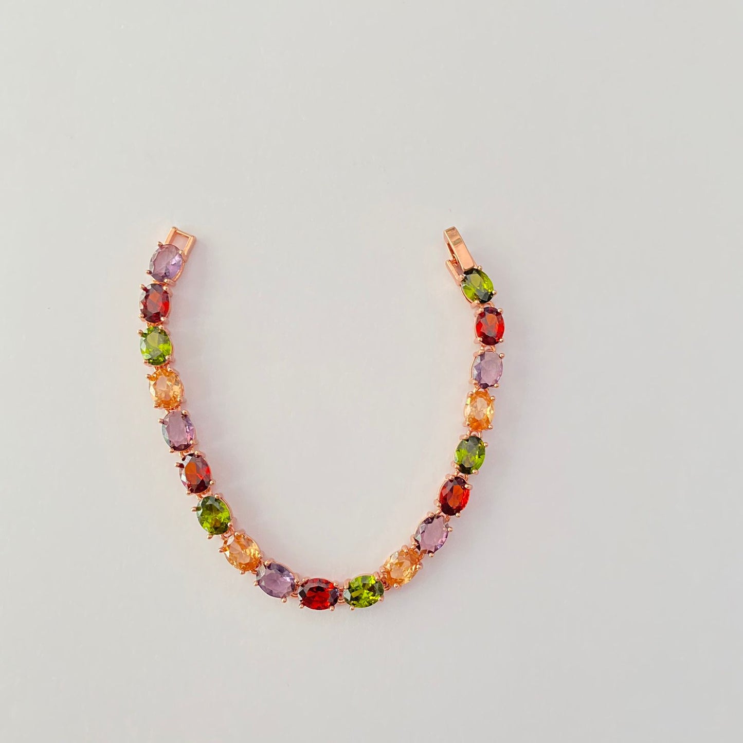 Rose Gold Multi Tennis Bracelet