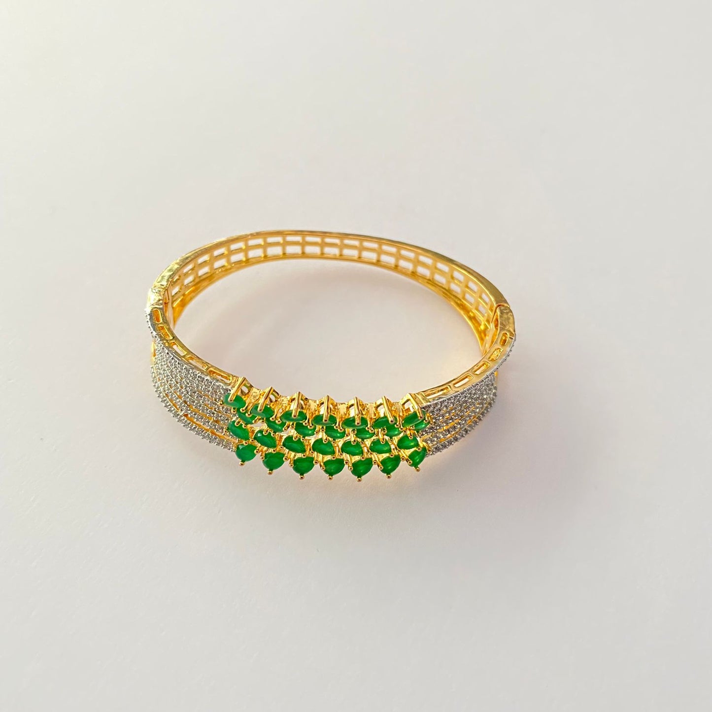 Green A.D Gold Plated Bracelet