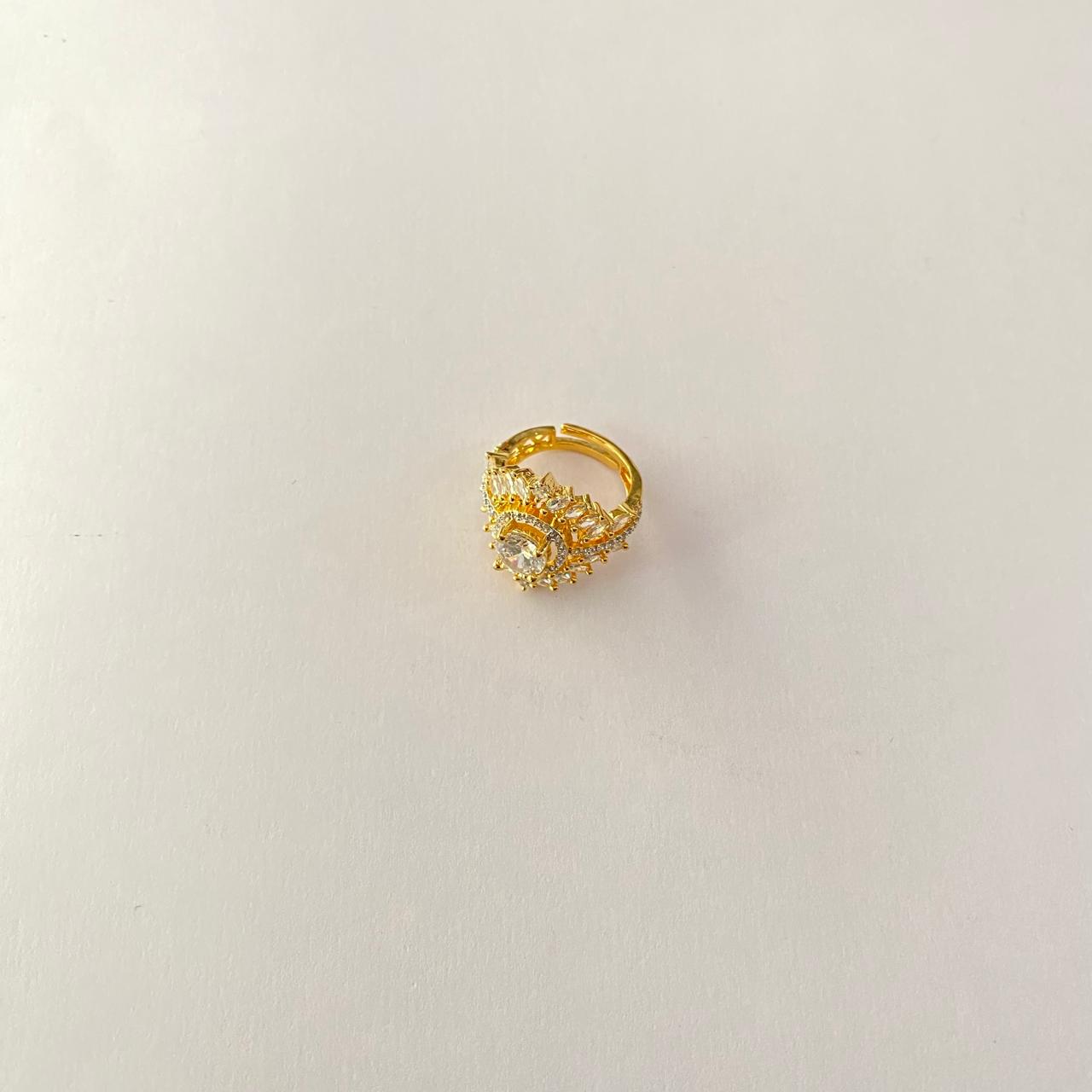 Gold Plated Diamond Ring