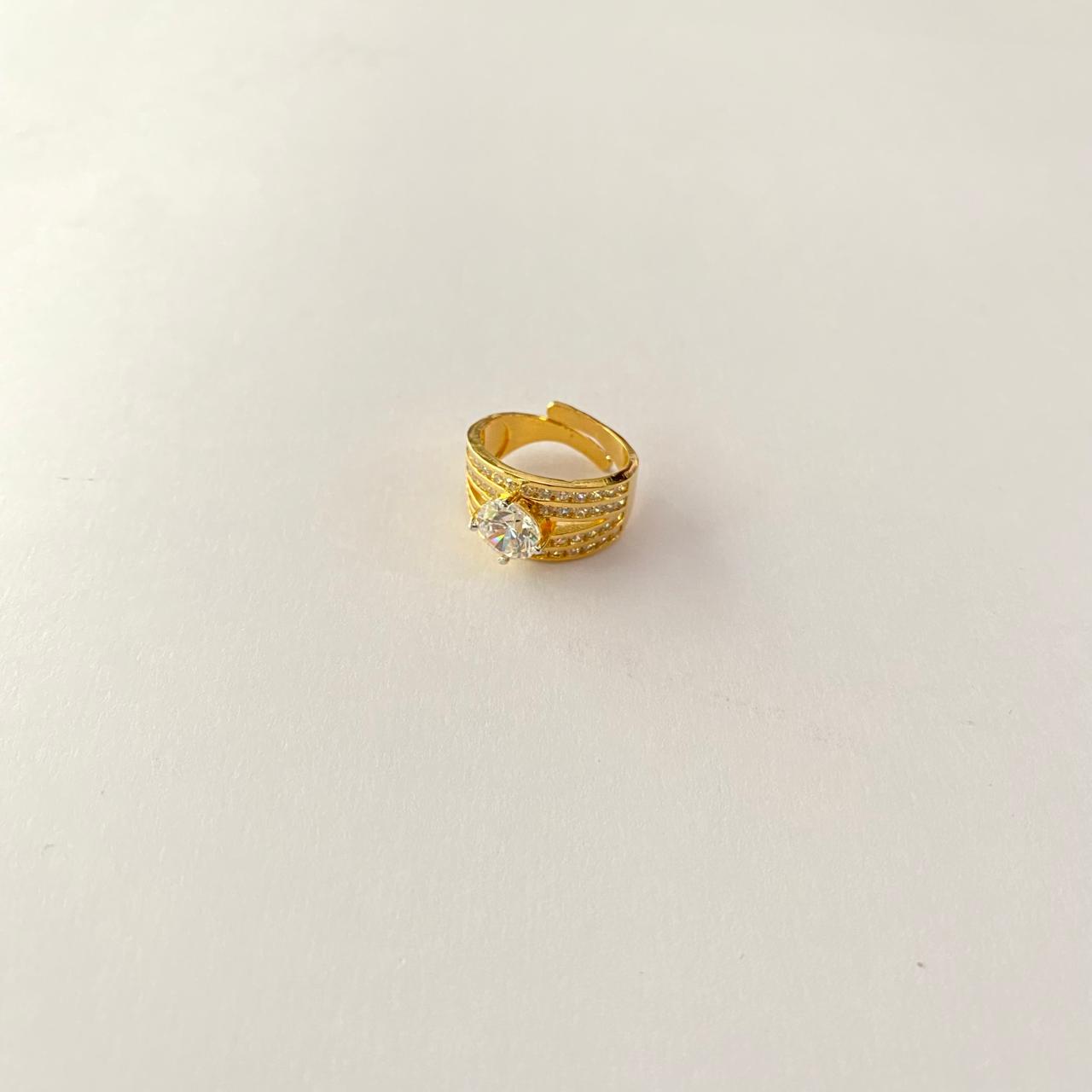Diamond Gold Plated Ring