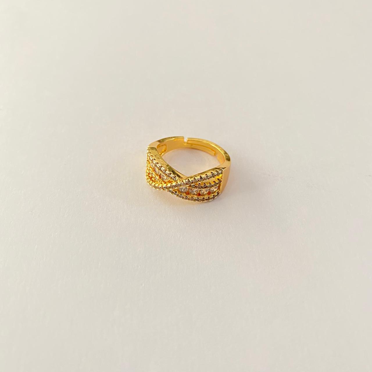 Diamond Gold Plated Ring