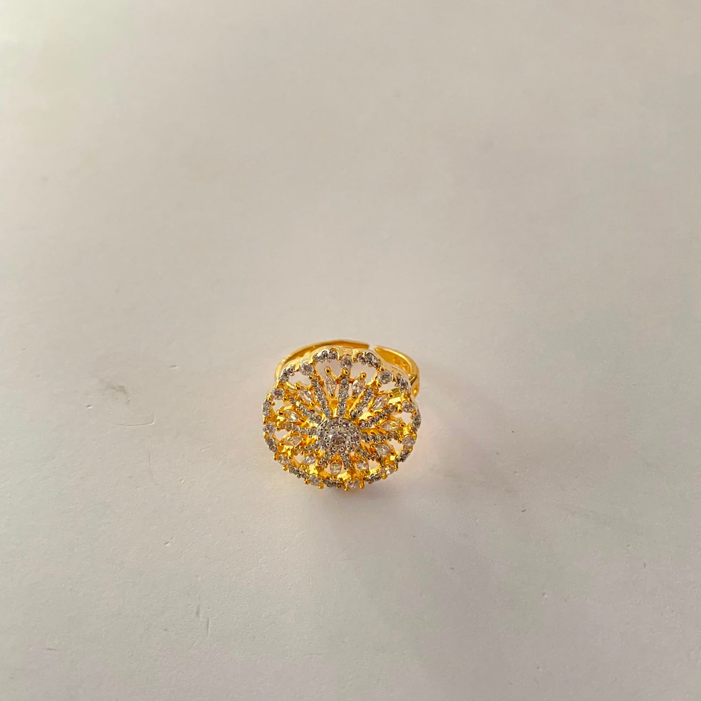 Diamond Gold Plated Ring