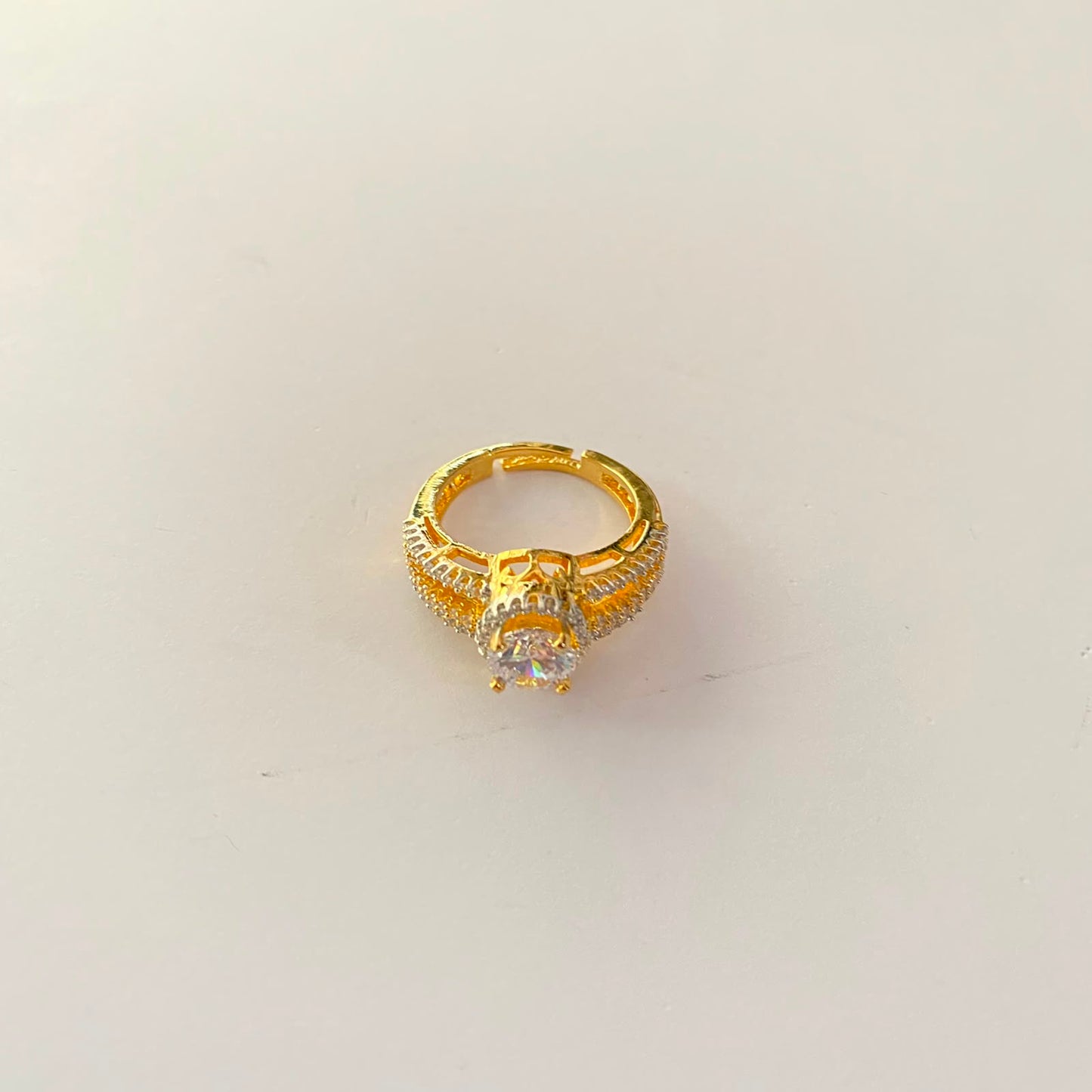 Diamond Gold Plated Ring