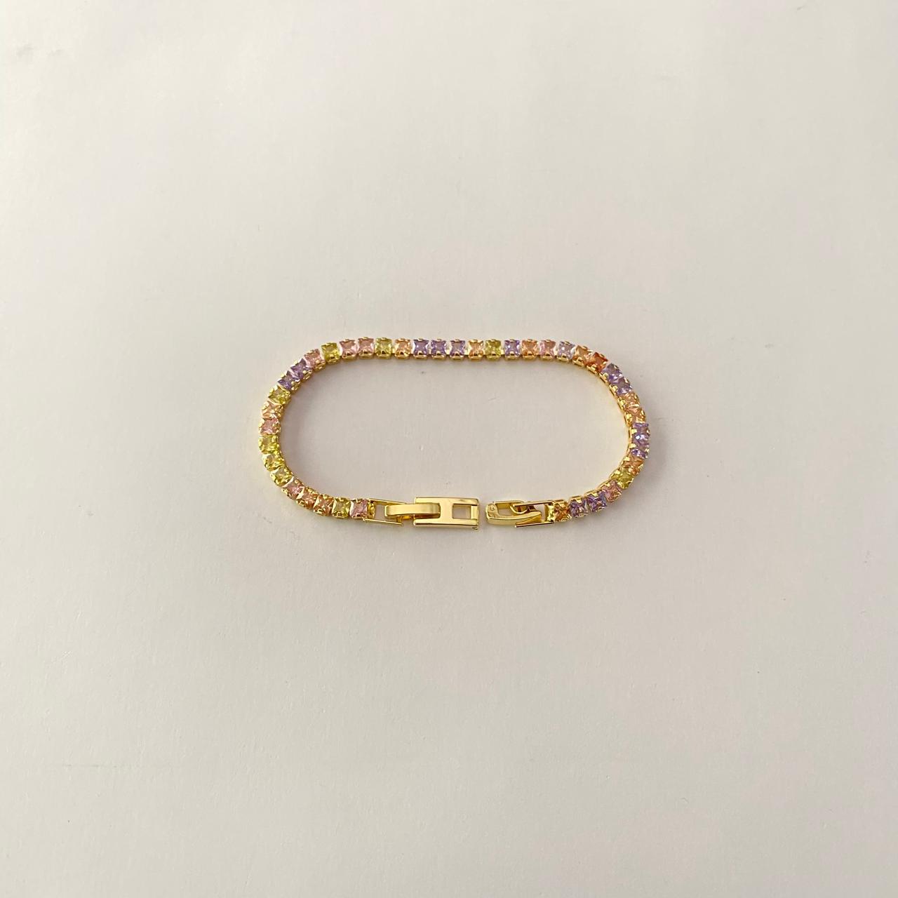 Gold plated Sleek latest design tennis Bracelet