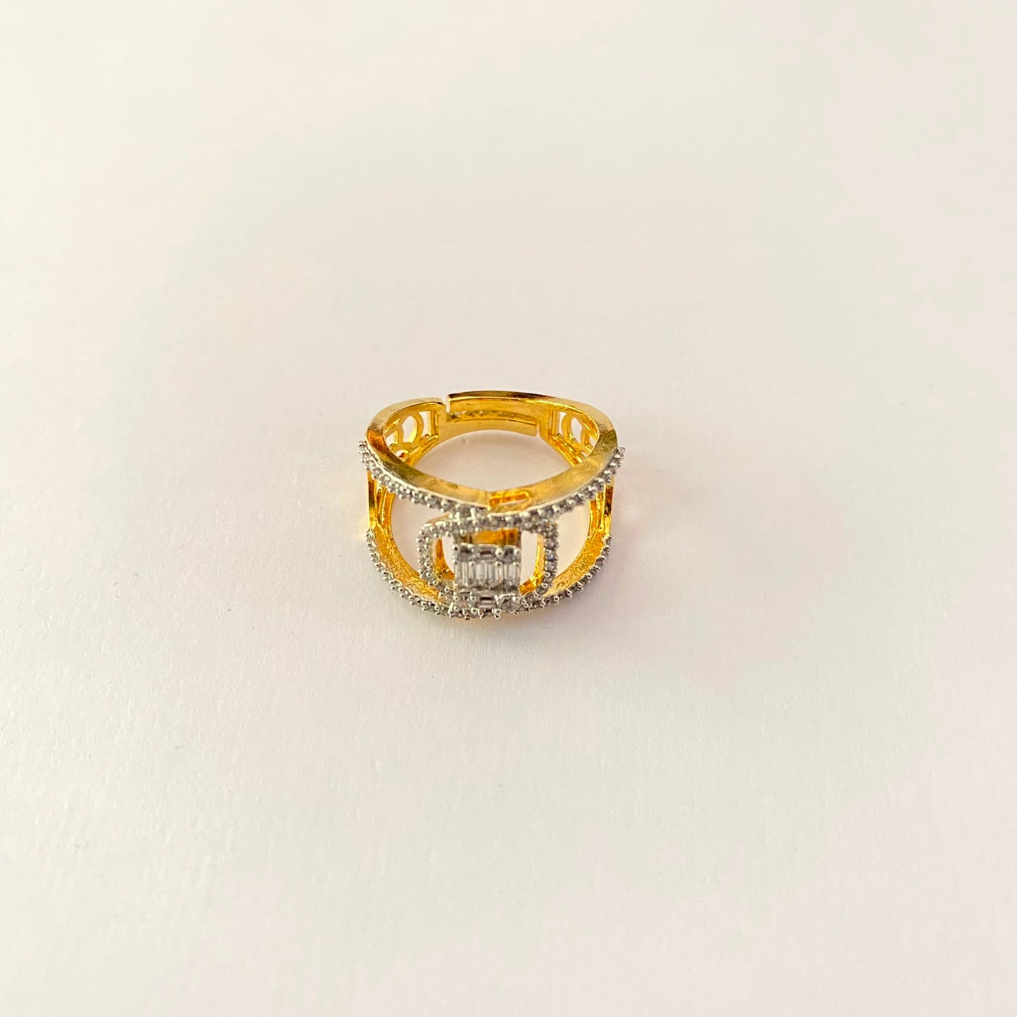 Gold Plated Diamond Ring