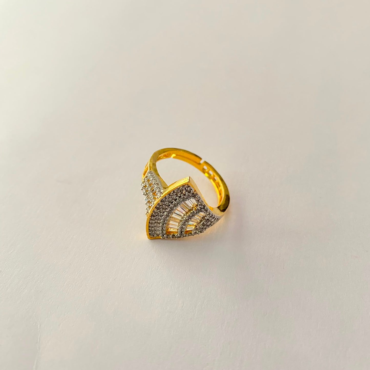Gold Plated Diamond Ring