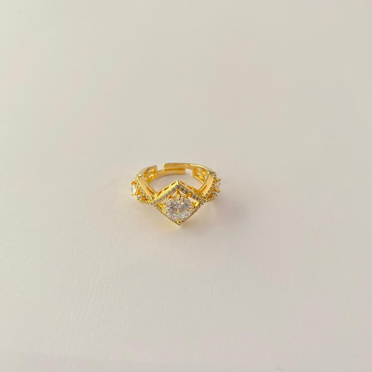 Diamond Gold Plated Ring