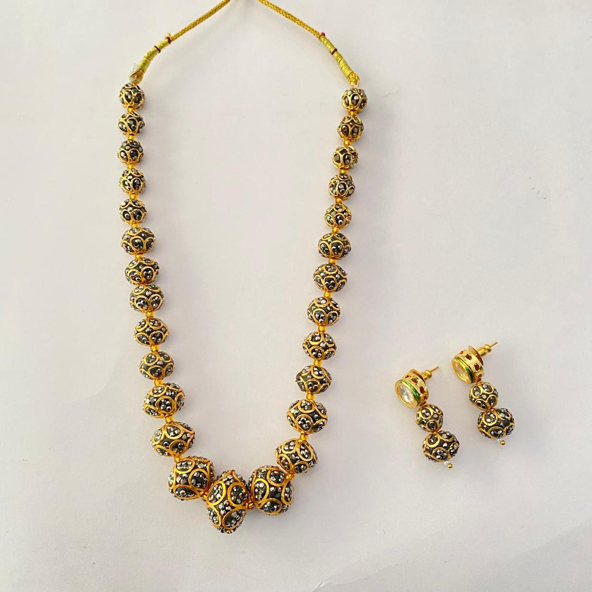 Black Gold Plated Matar Mala