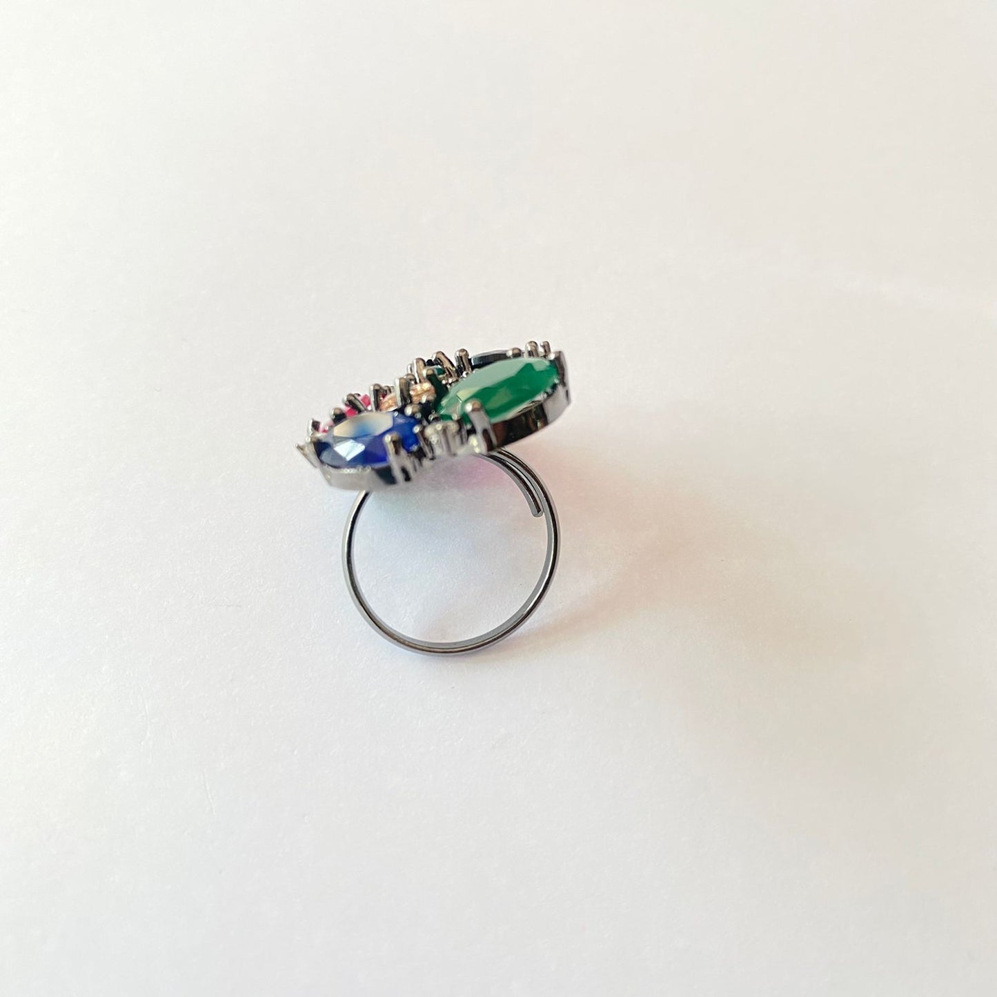 Multi Stone Victorian Western Ring