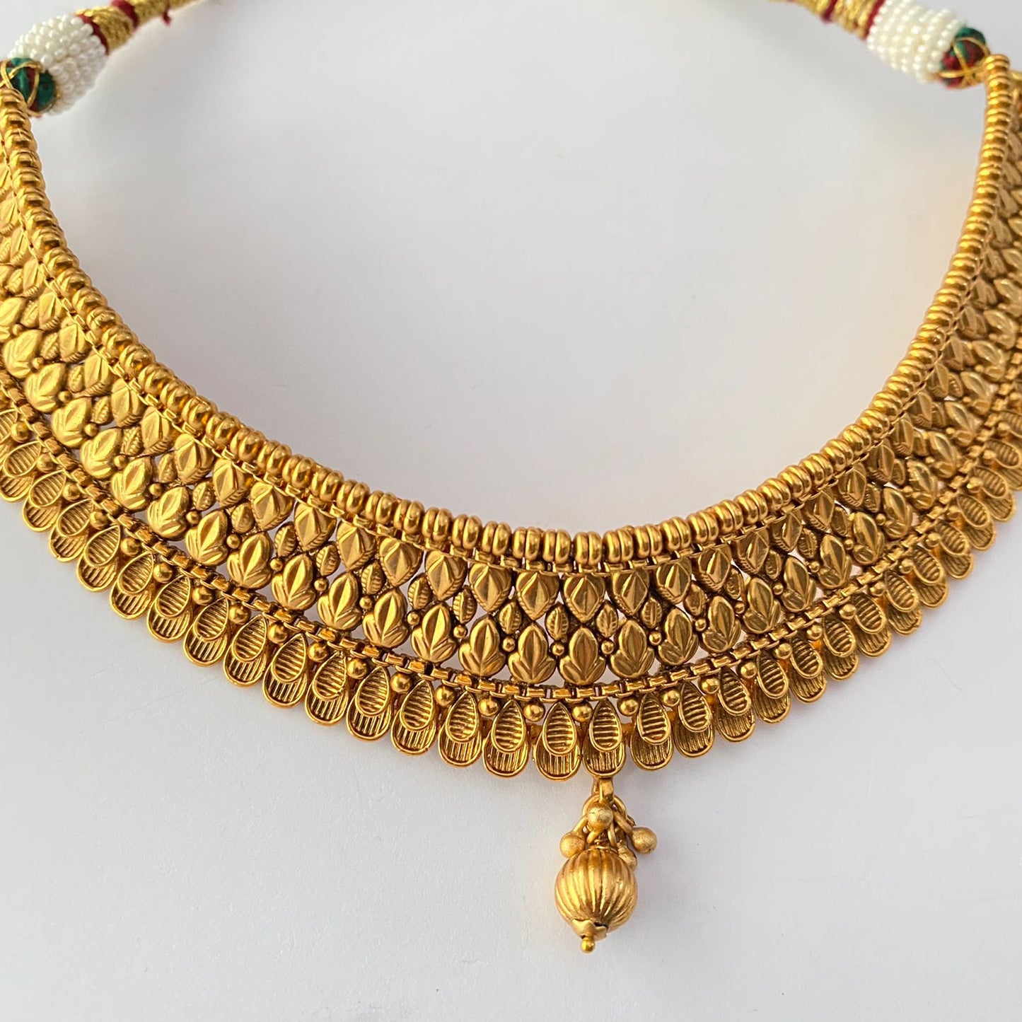 Gold Plated Temple Necklace Set