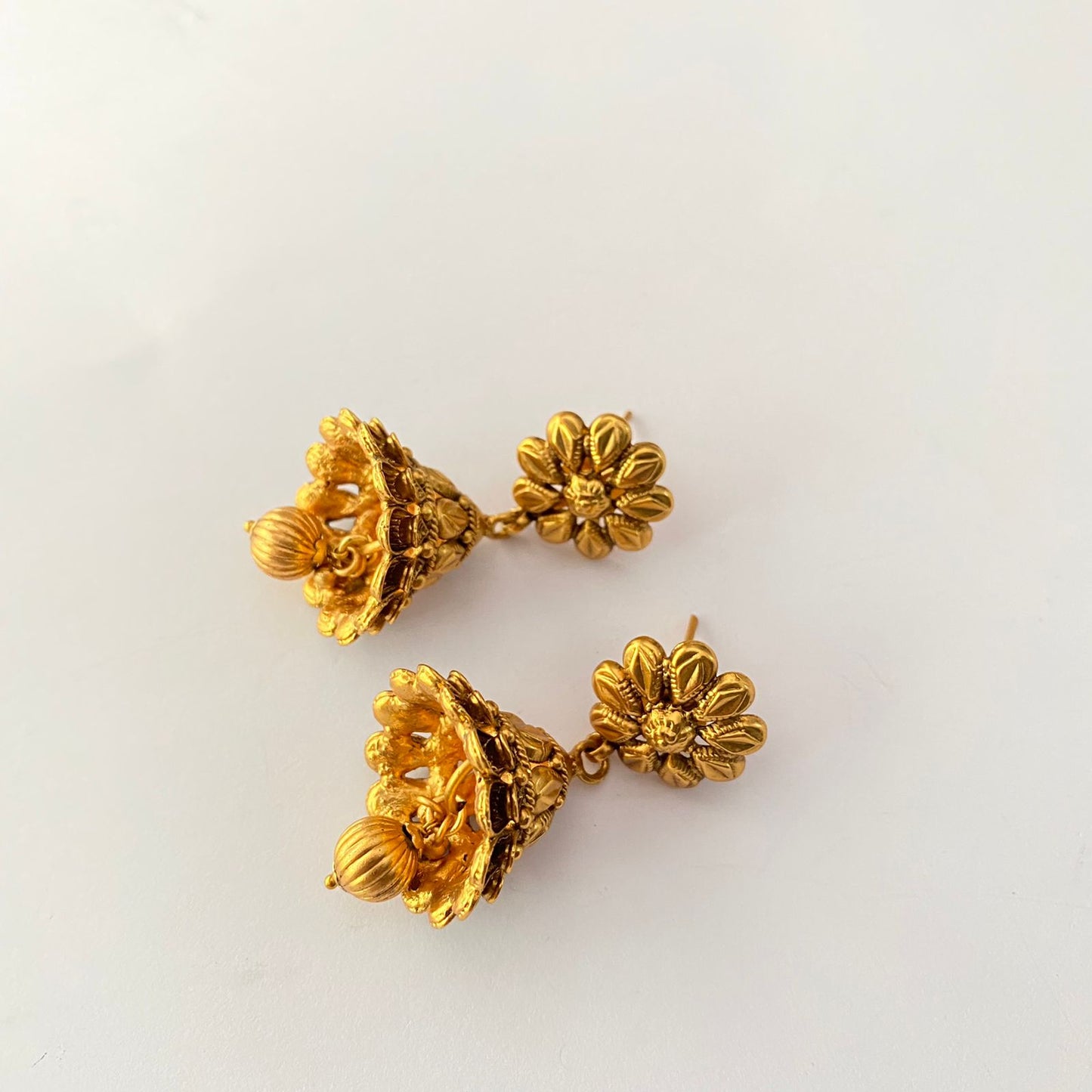 Gold Plated Temple Necklace Set