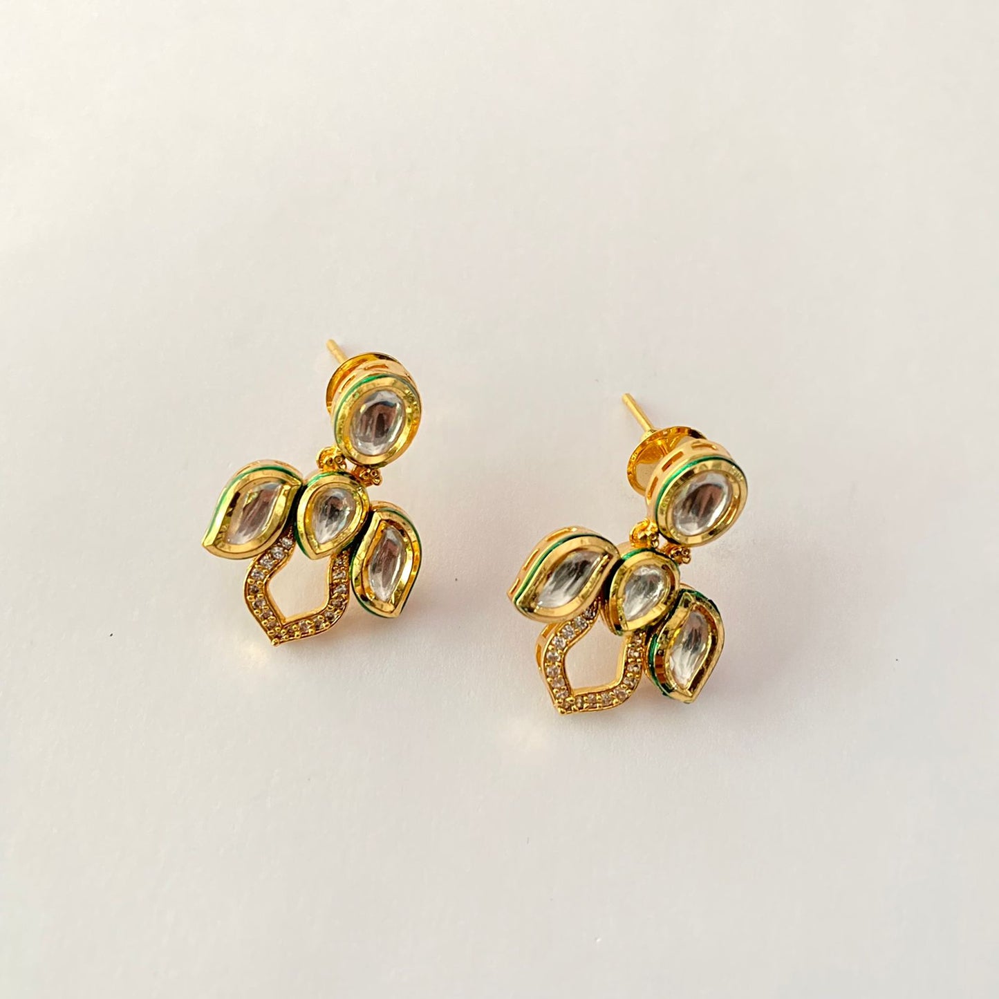 Gold Plated Kundan Necklace Set
