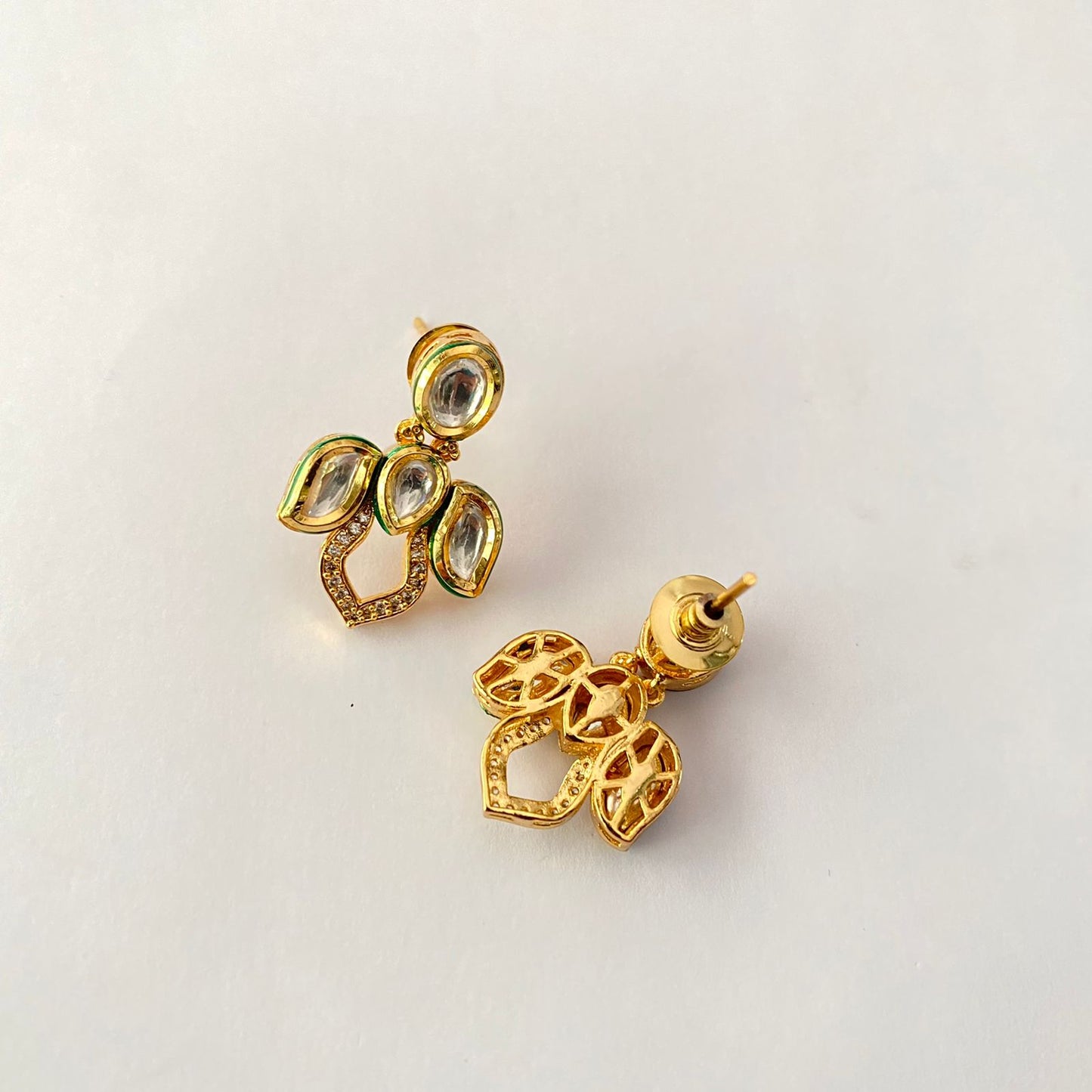 Gold Plated Kundan Necklace Set