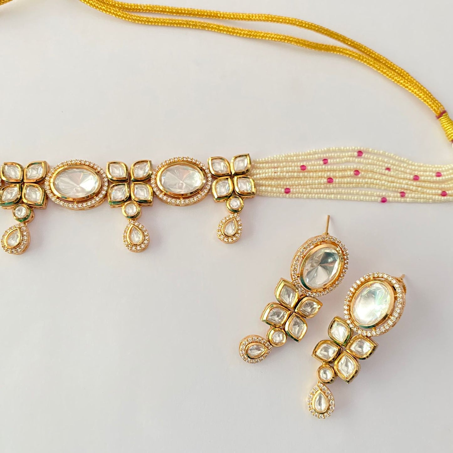 Gold Plated Kundan Choker Set