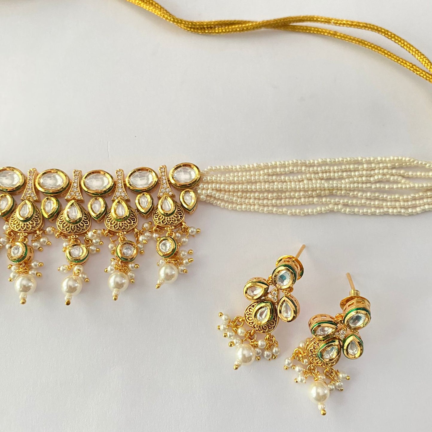 Gold Plated Kundan Choker Set