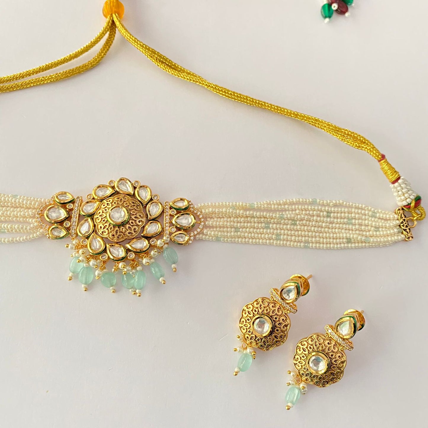 Kundan Gold Plated Choker Set