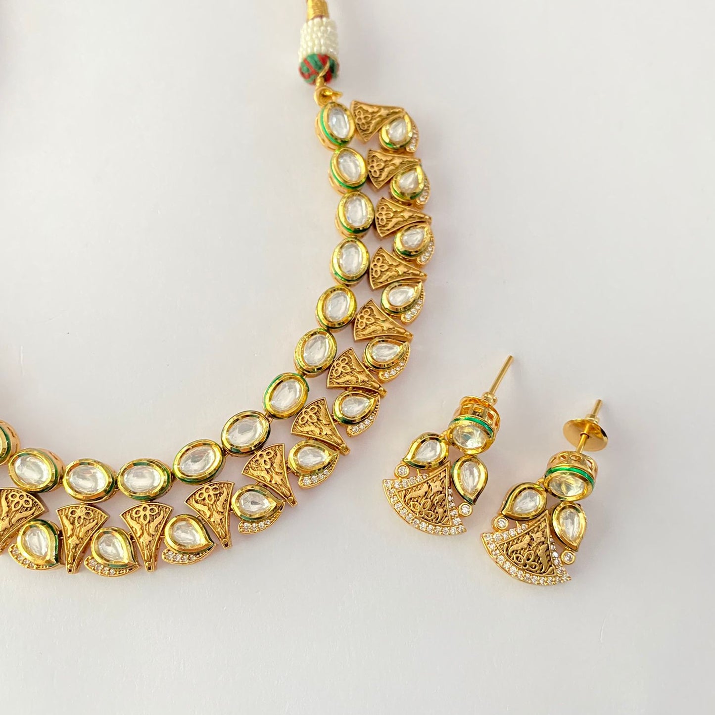 Kundan Gold Plated Necklace Set