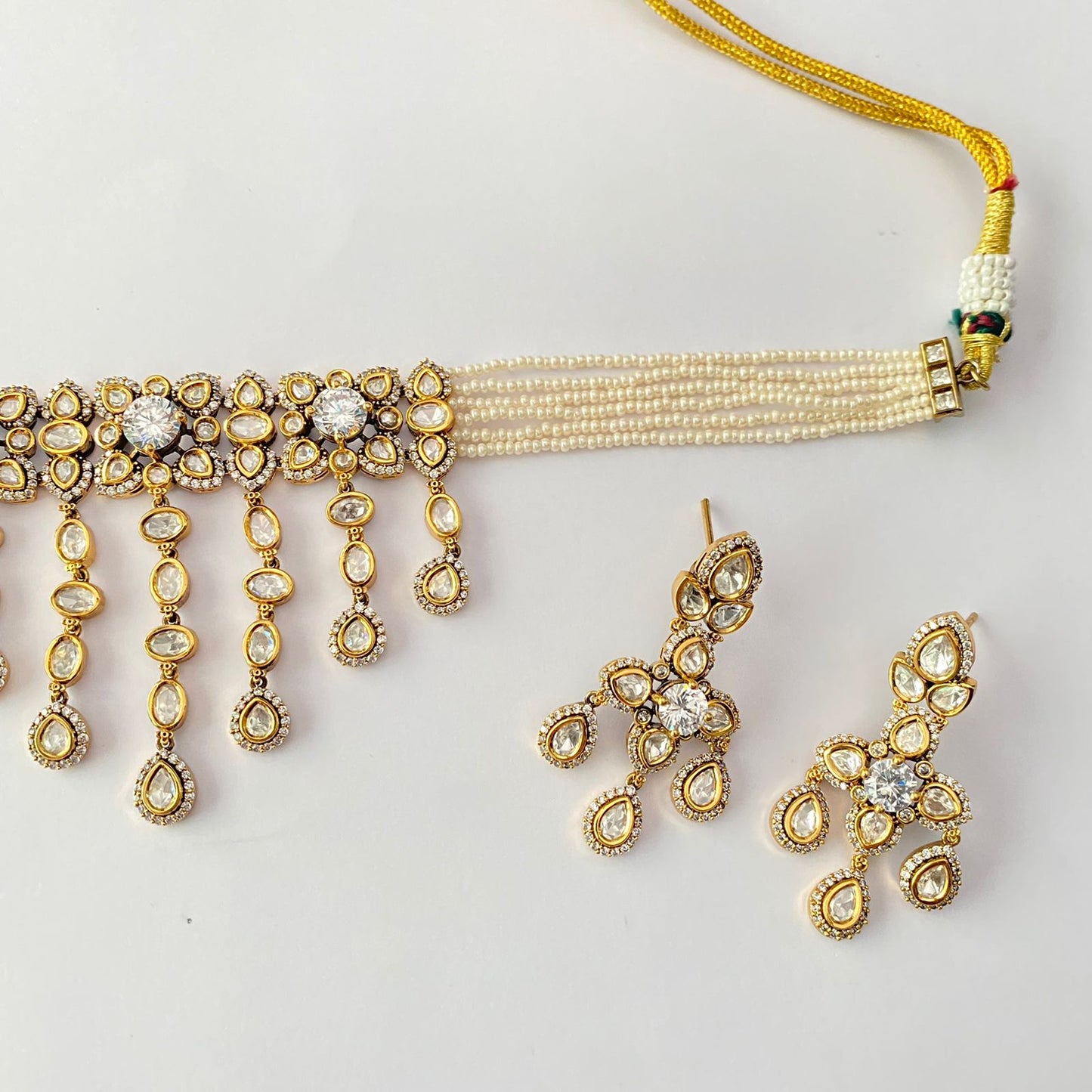 Moissanite Kundan Choker Set