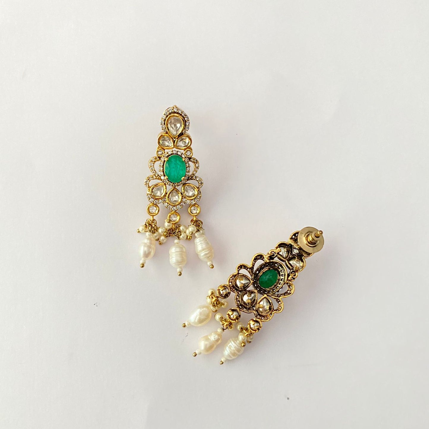 Kundan Green Moissanite Choker Set