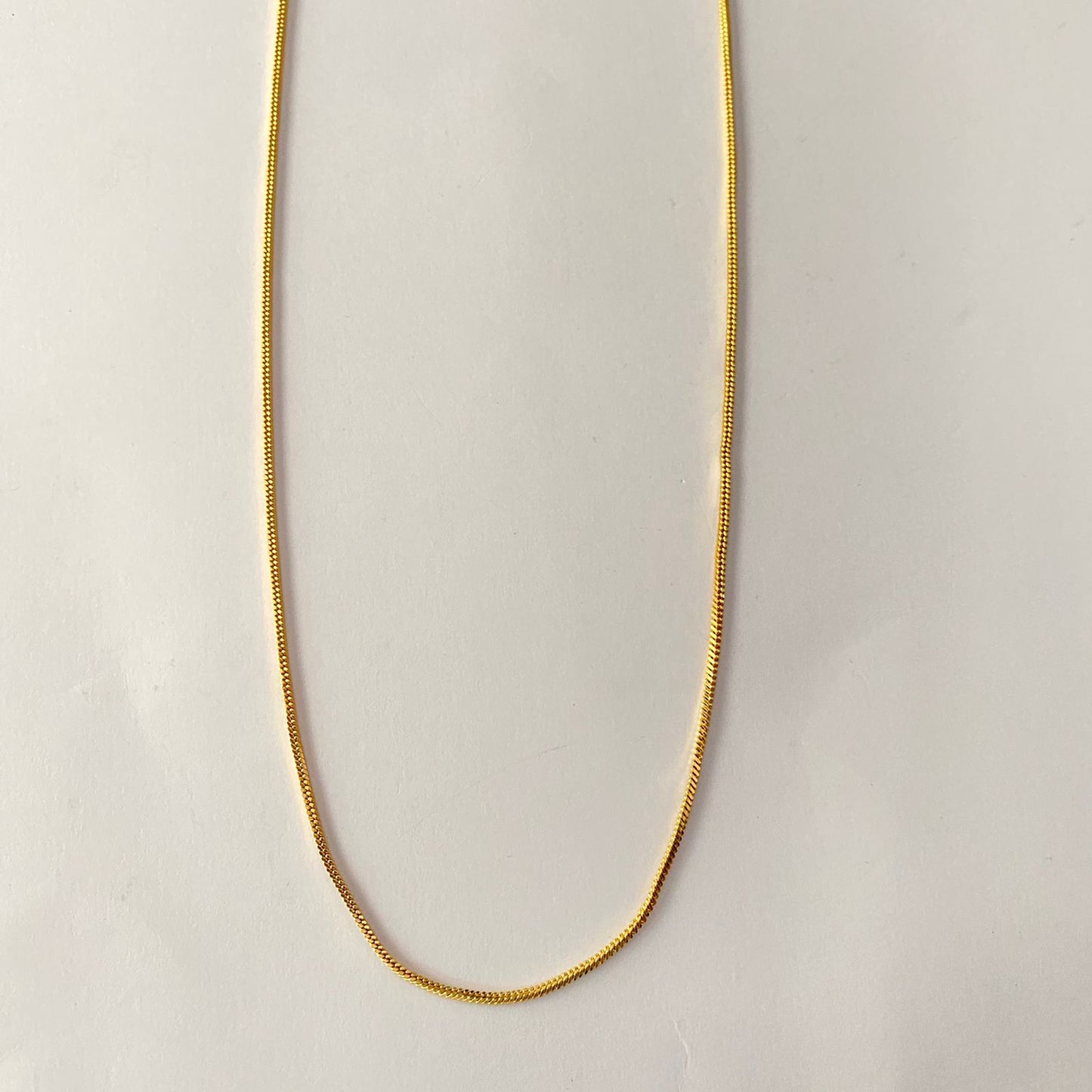 Gold Plated Sleek Plain Chain