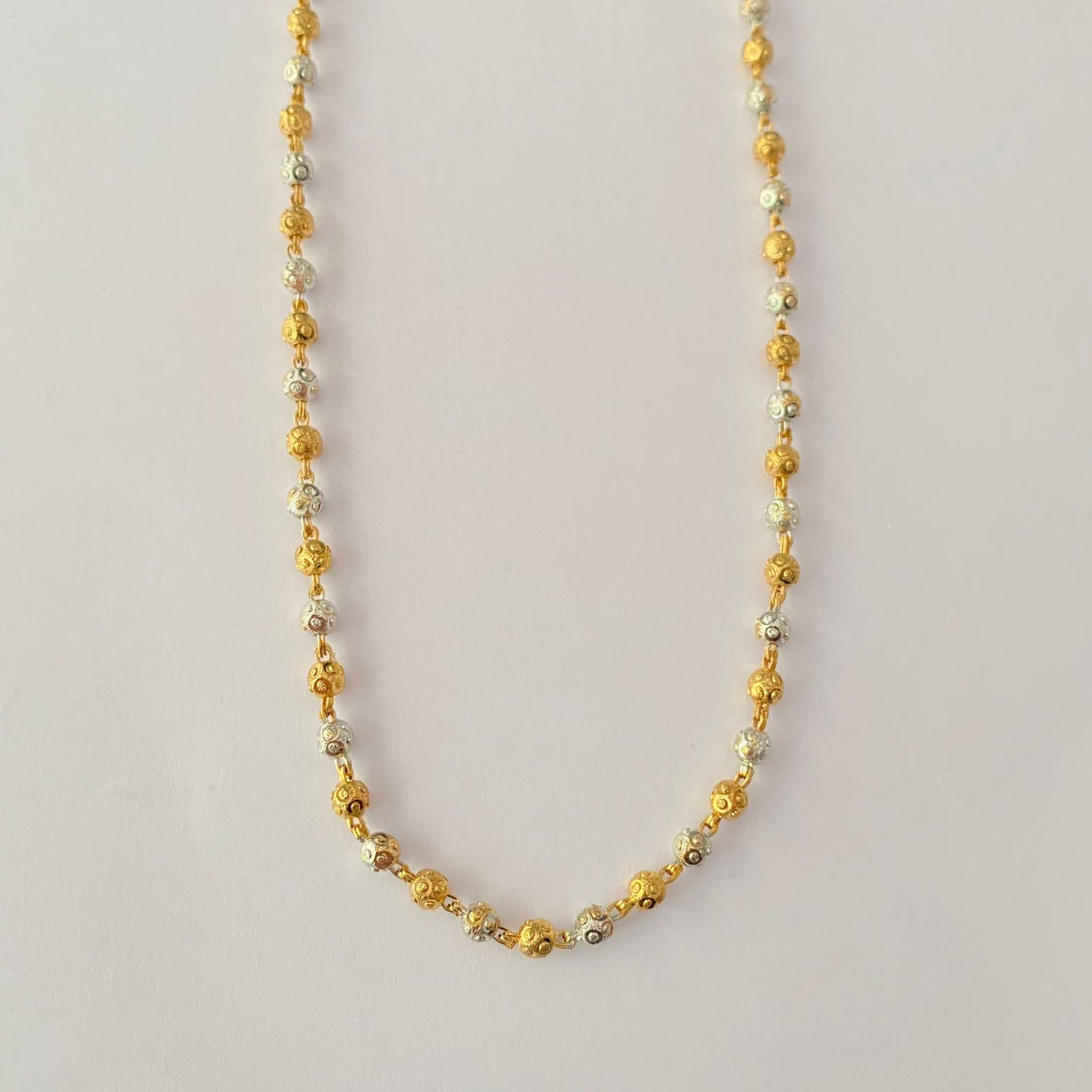 Gold Plated Matar Ball Chain