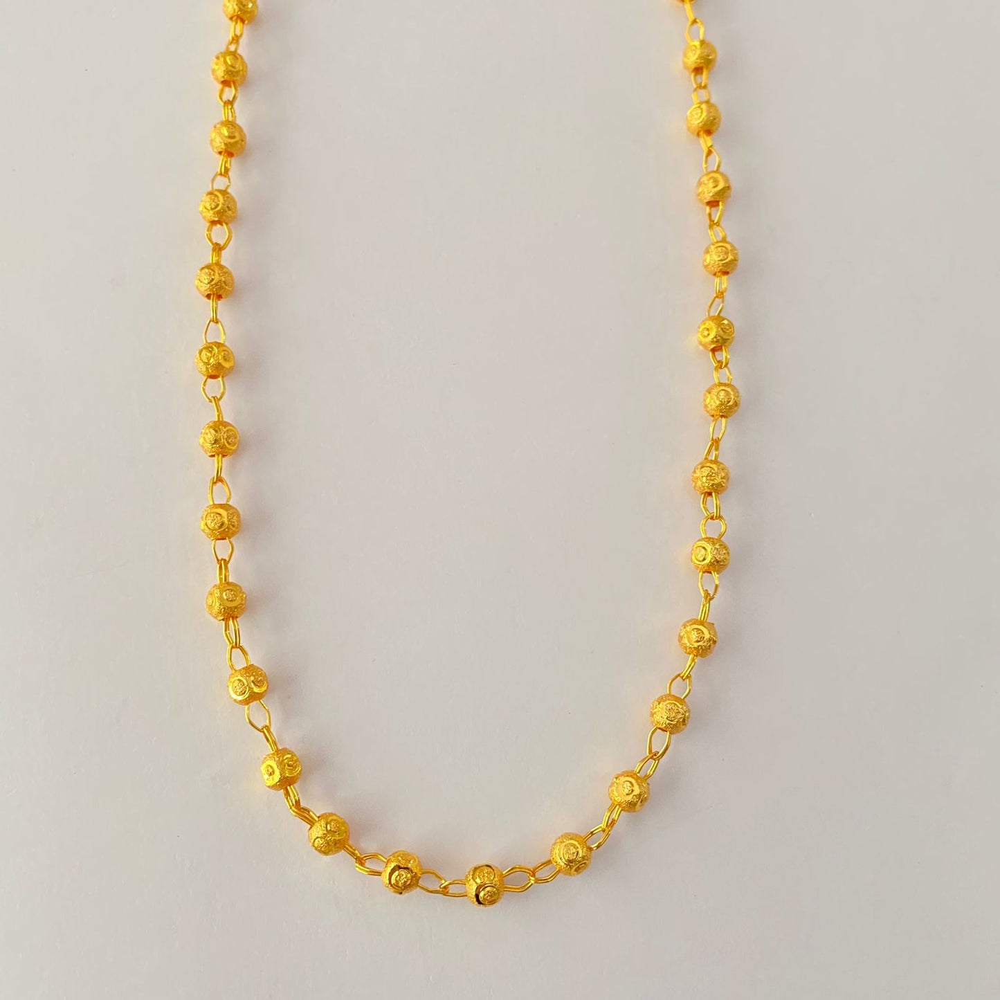 Gold Plated Matar Ball Chain