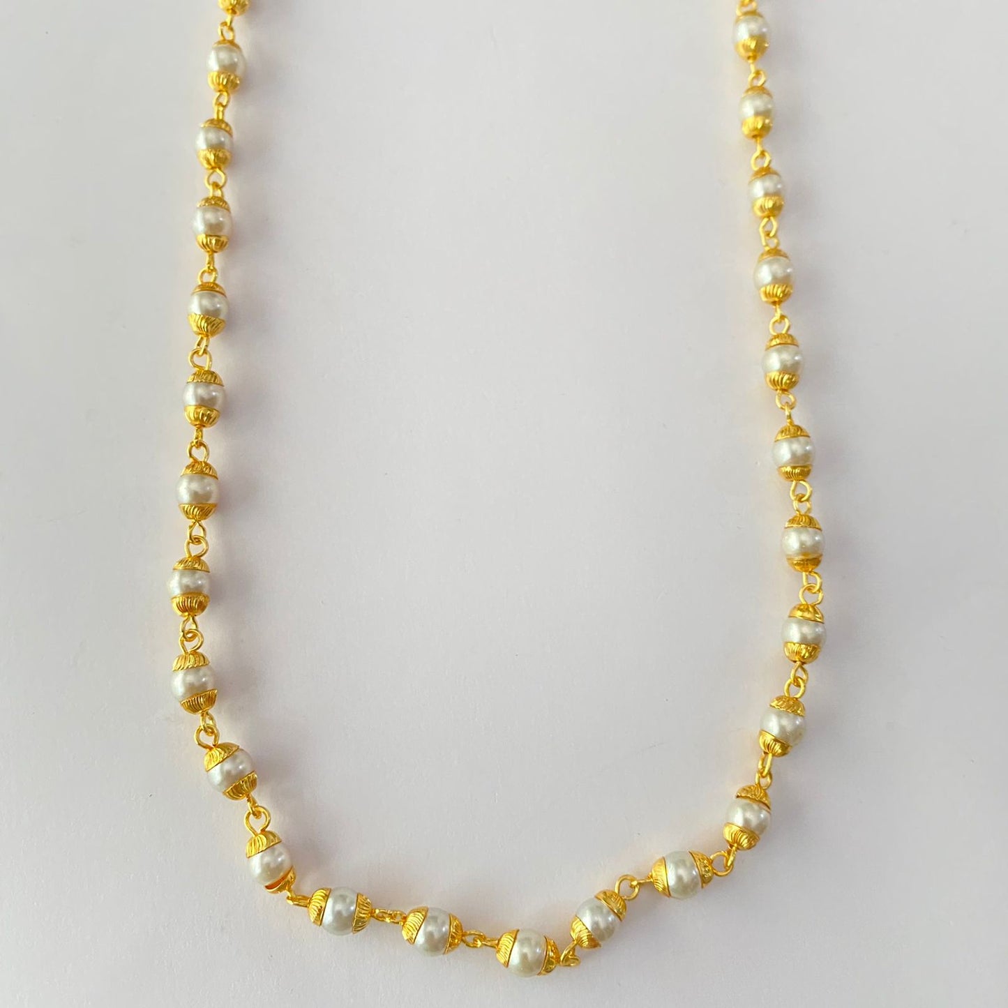 Gold Plated Matar Ball Chain