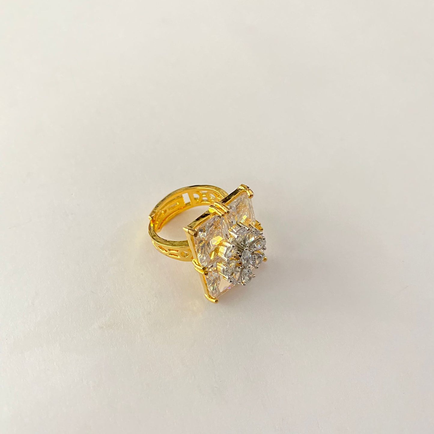 Gold Plated Diamond Ring