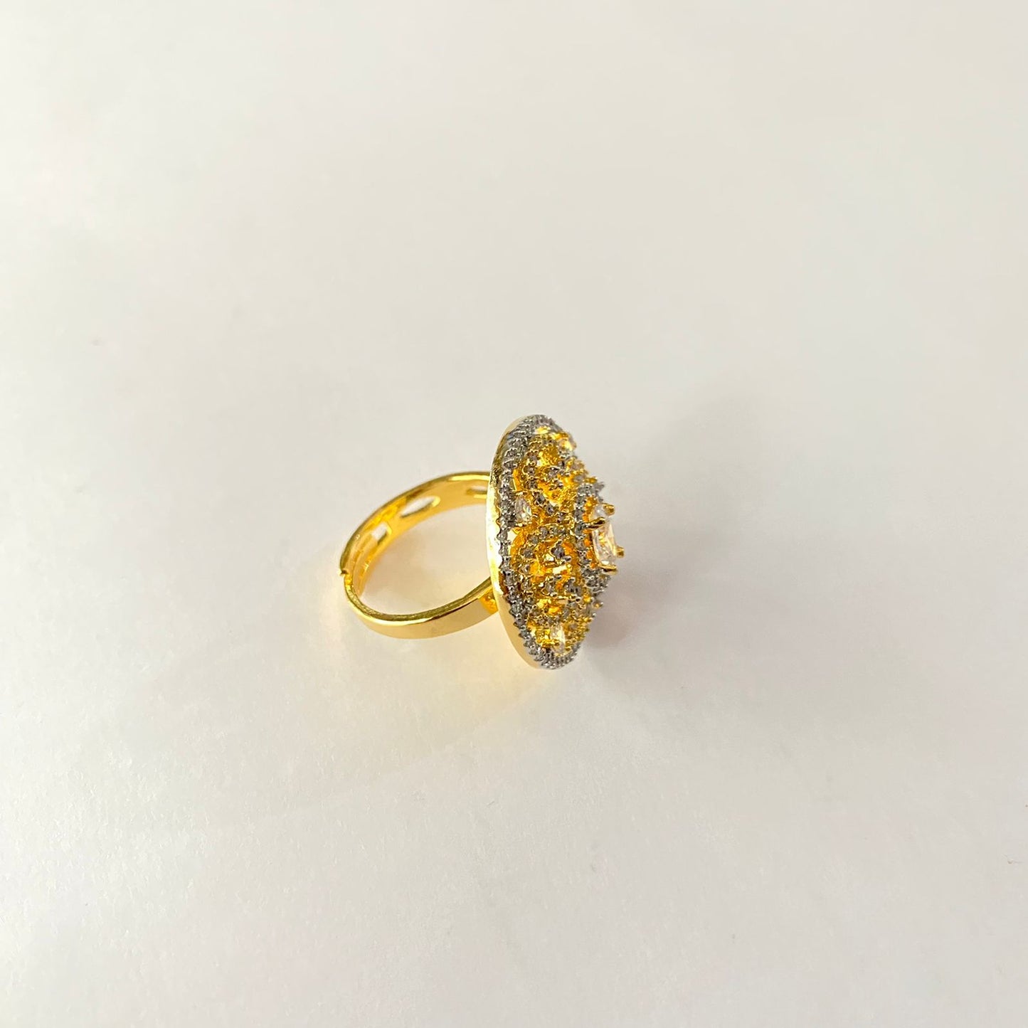 Diamond Gold Plated Ring