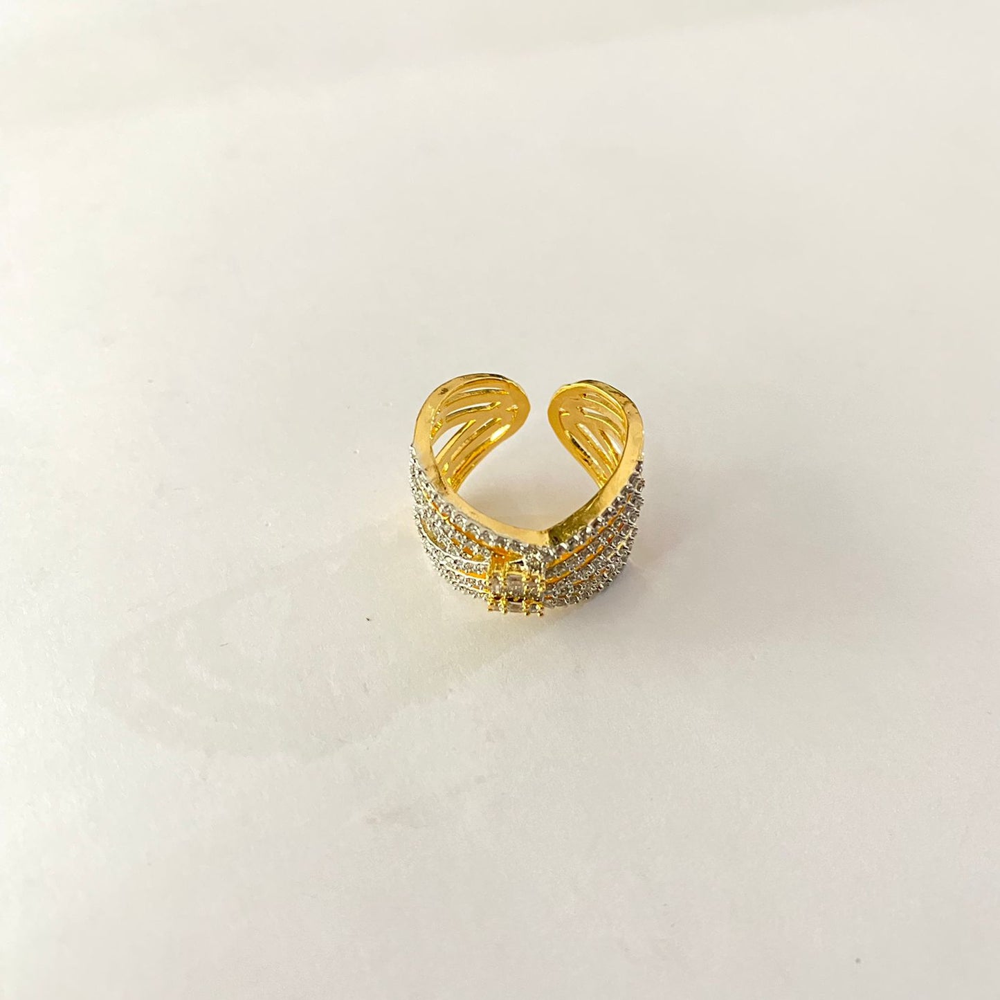 Gold Plated Diamond Ring