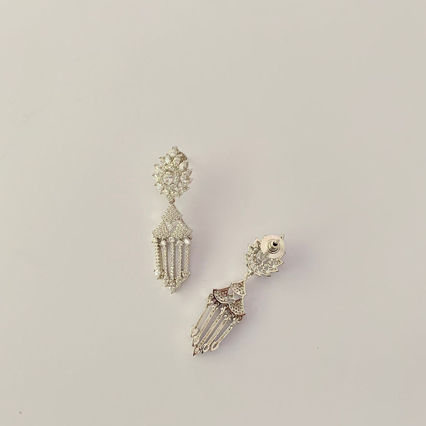 Silver Plated Diamond Small Earring