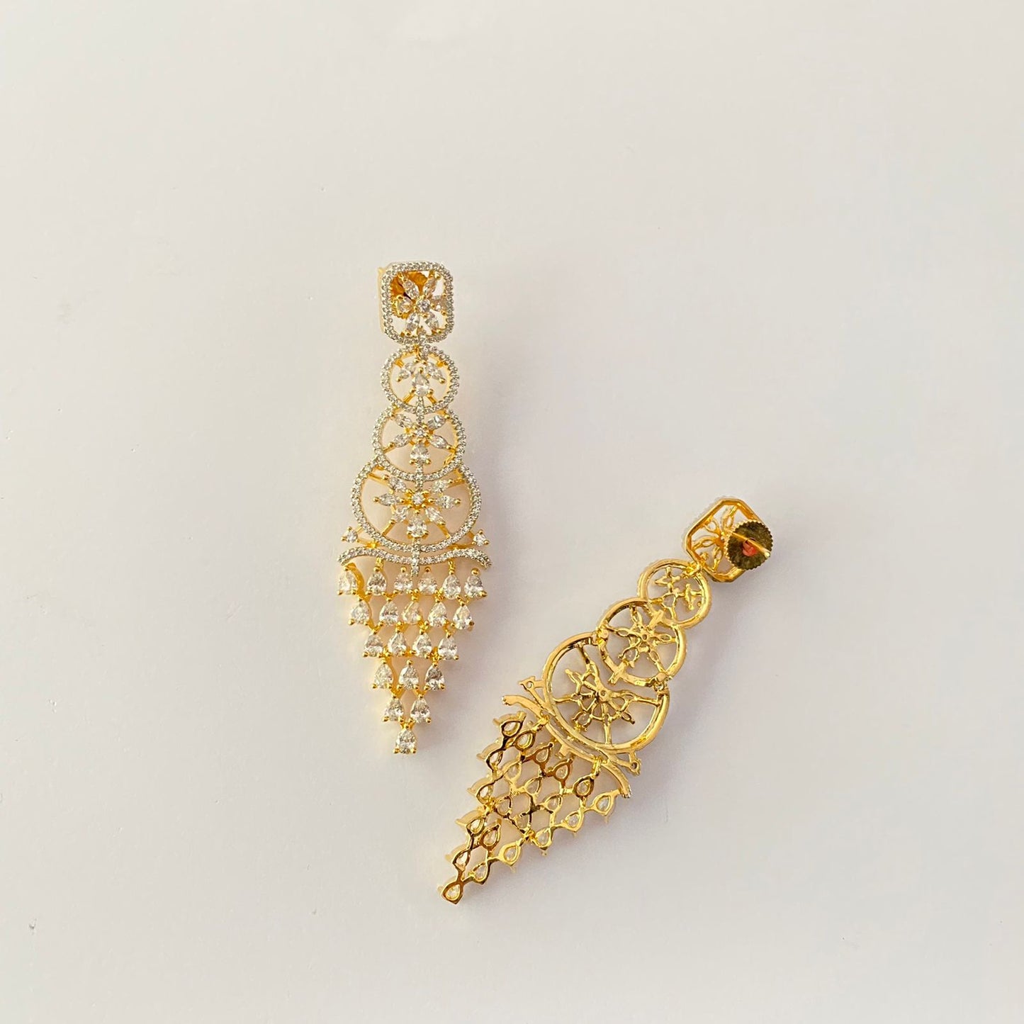 Diamond Gold Plated Earring
