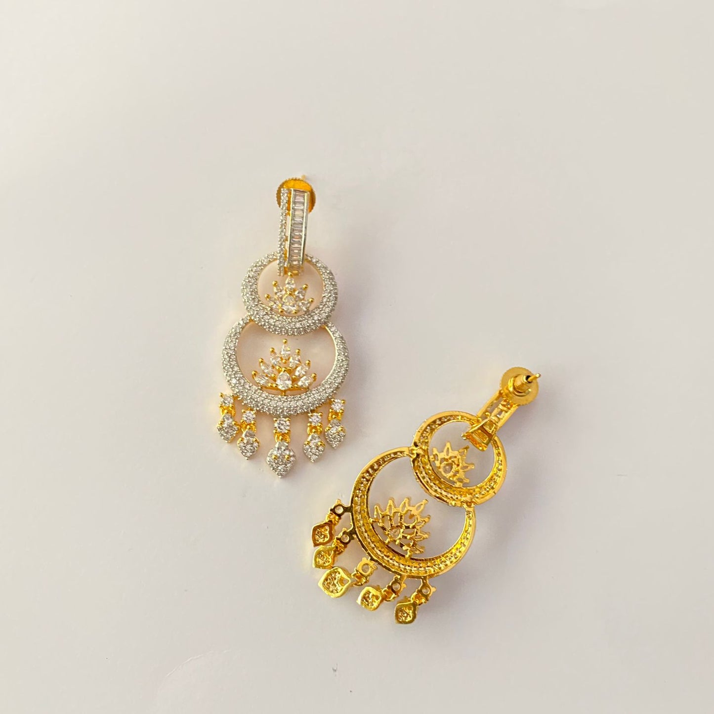 Diamond Gold Plated Earring