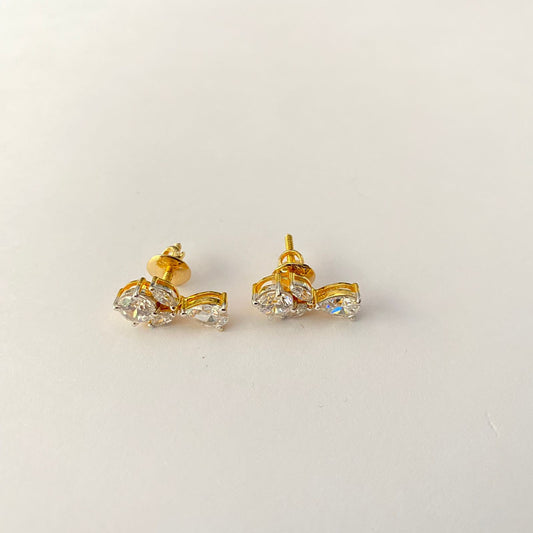 Gold Plated Pure Silver Earring.