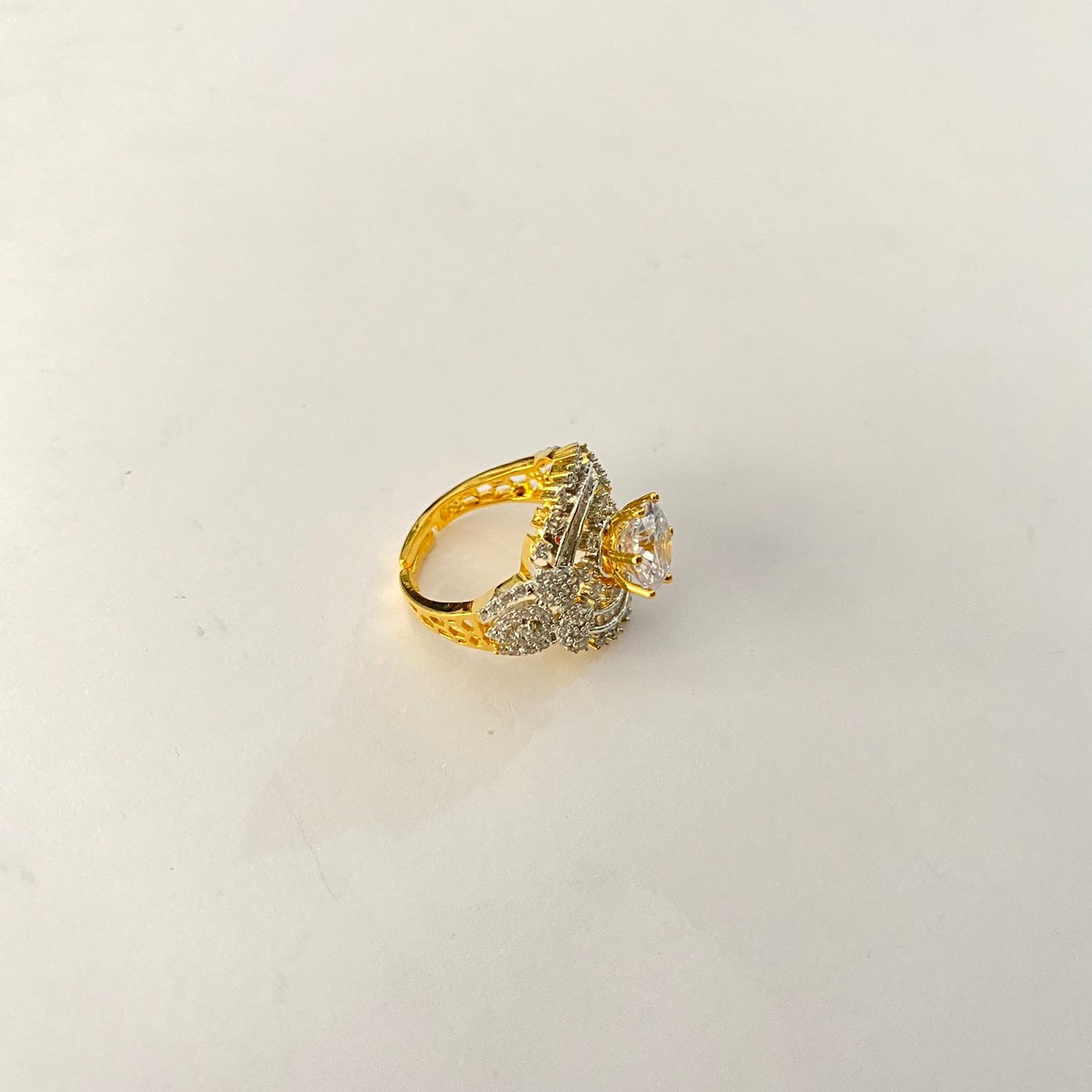 Gold Plated Diamond Ring