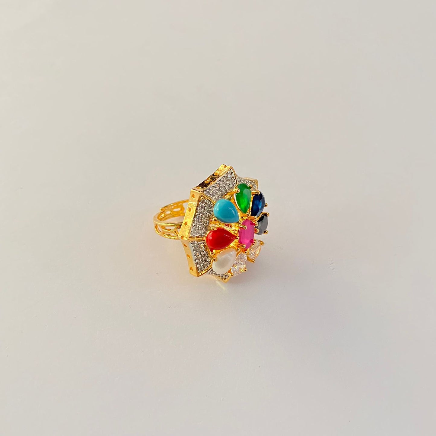 Multi Gold Plated Ring