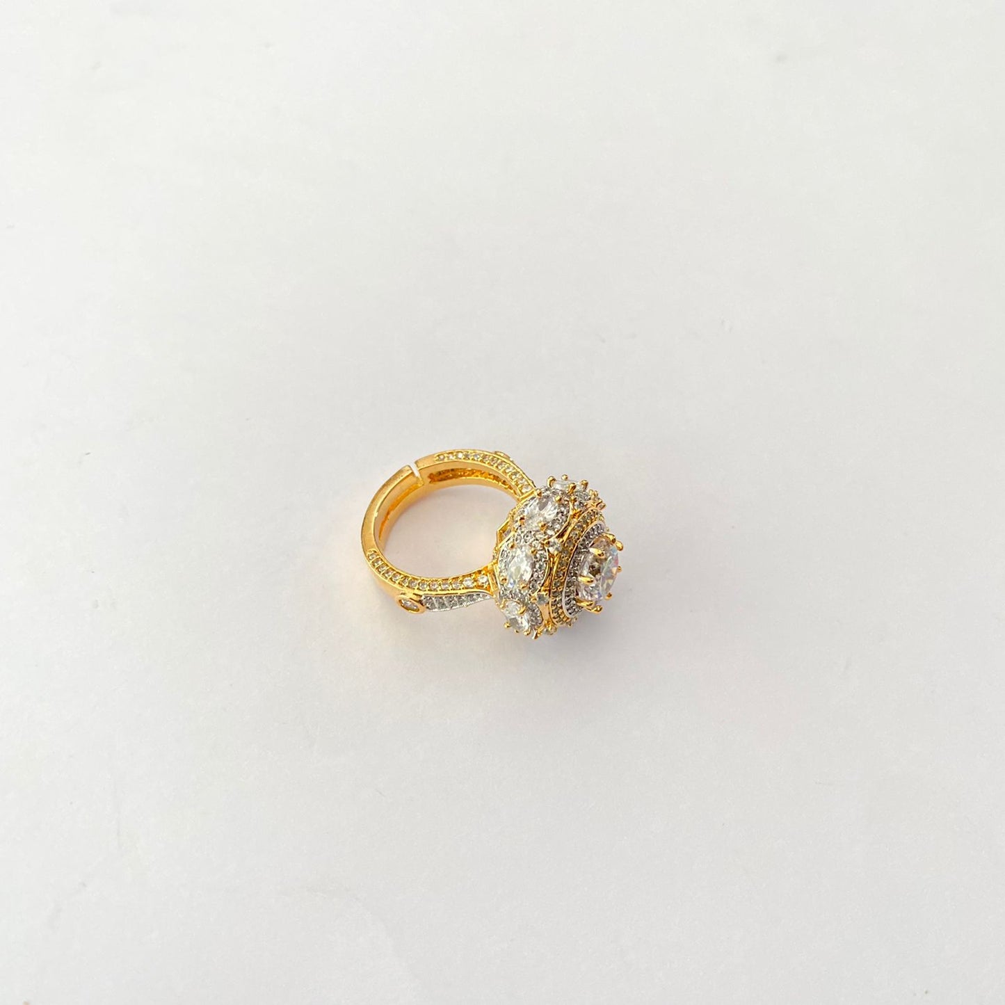 Gold Plated Diamond Ring