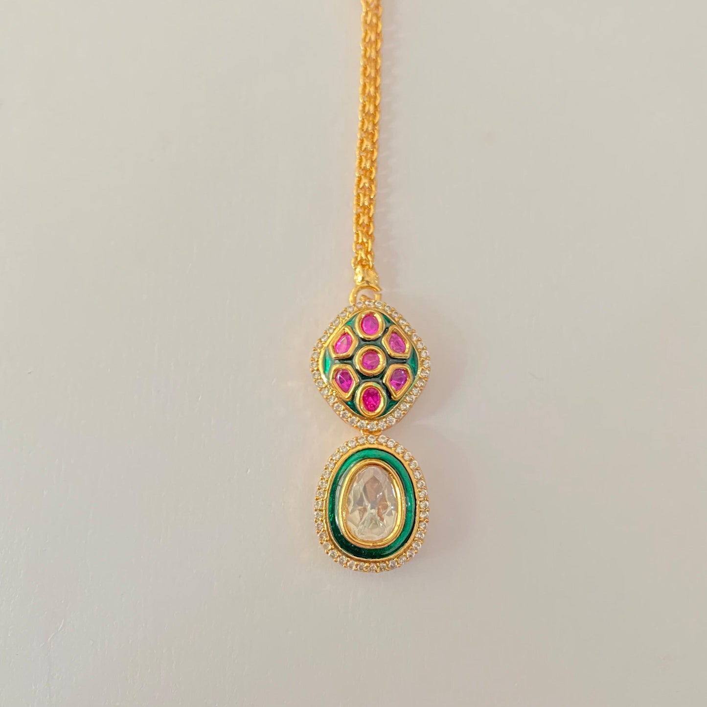 Gold Plated Kundan Mangtika New Design